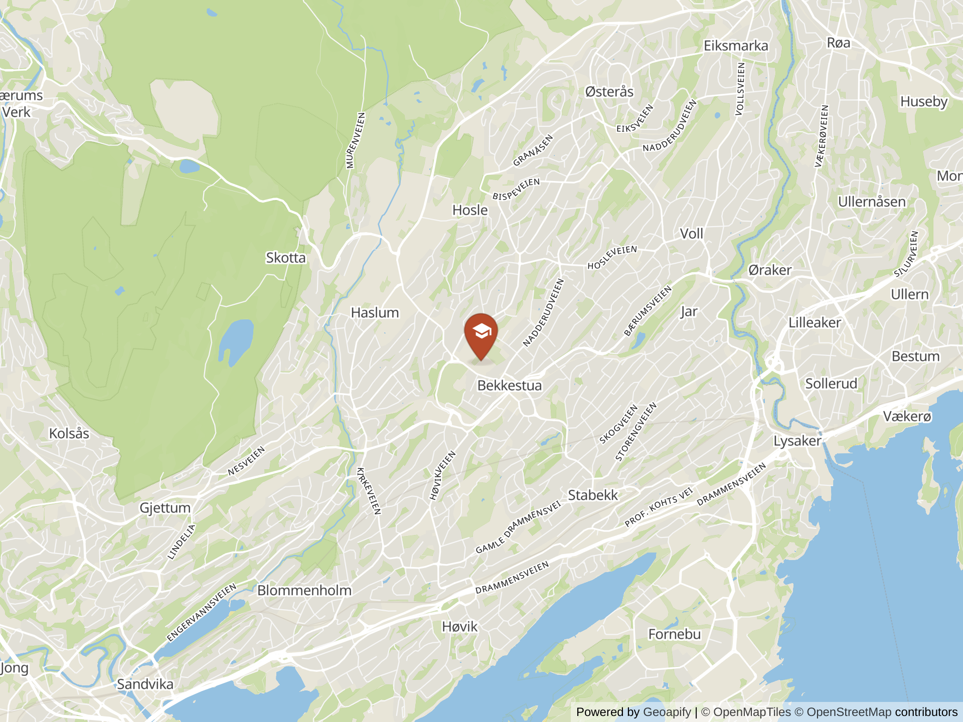 Map of Oslo International School