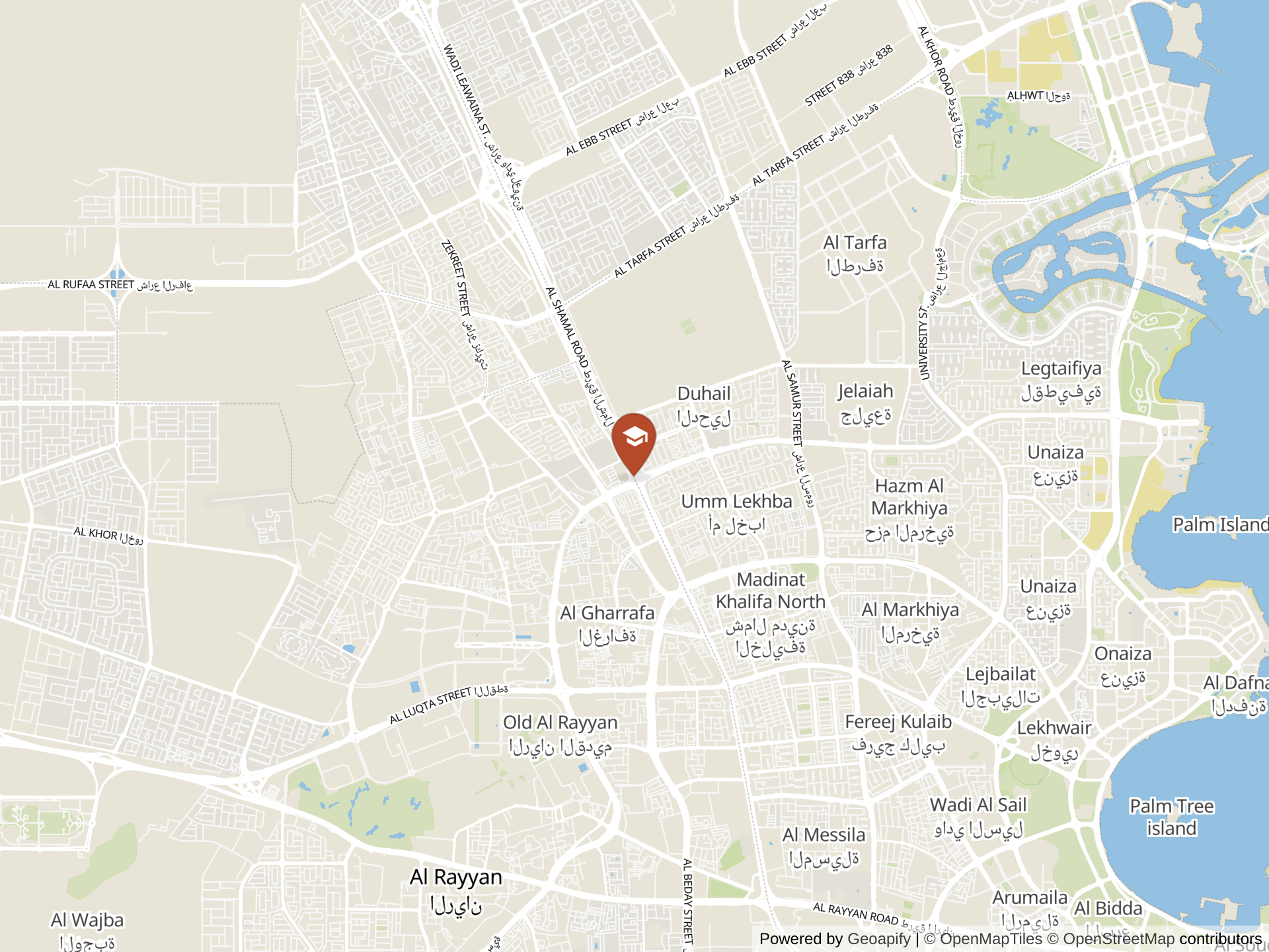 Map of The Gulf English School