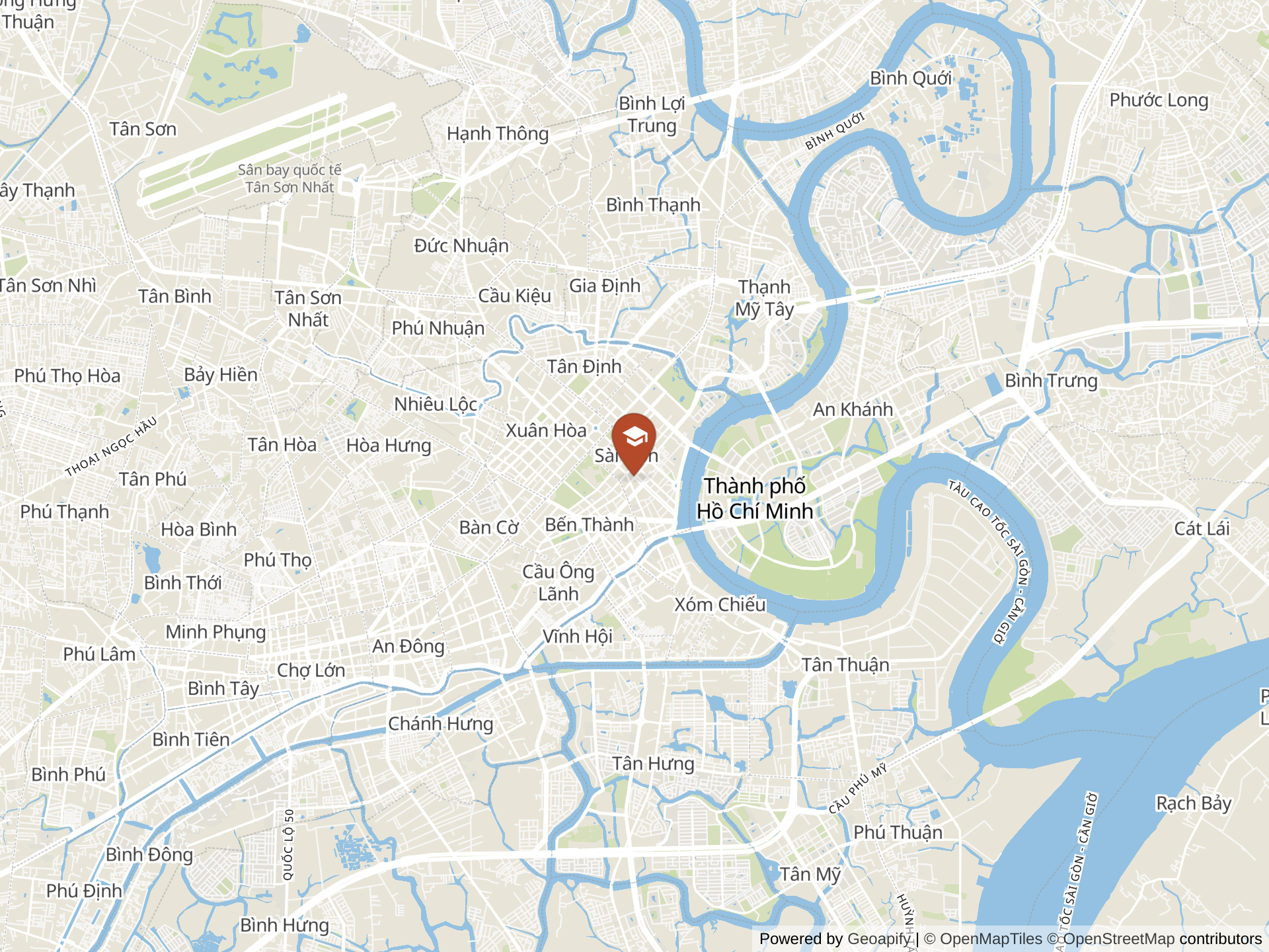 Map of British Vietnamese International School, HCMC