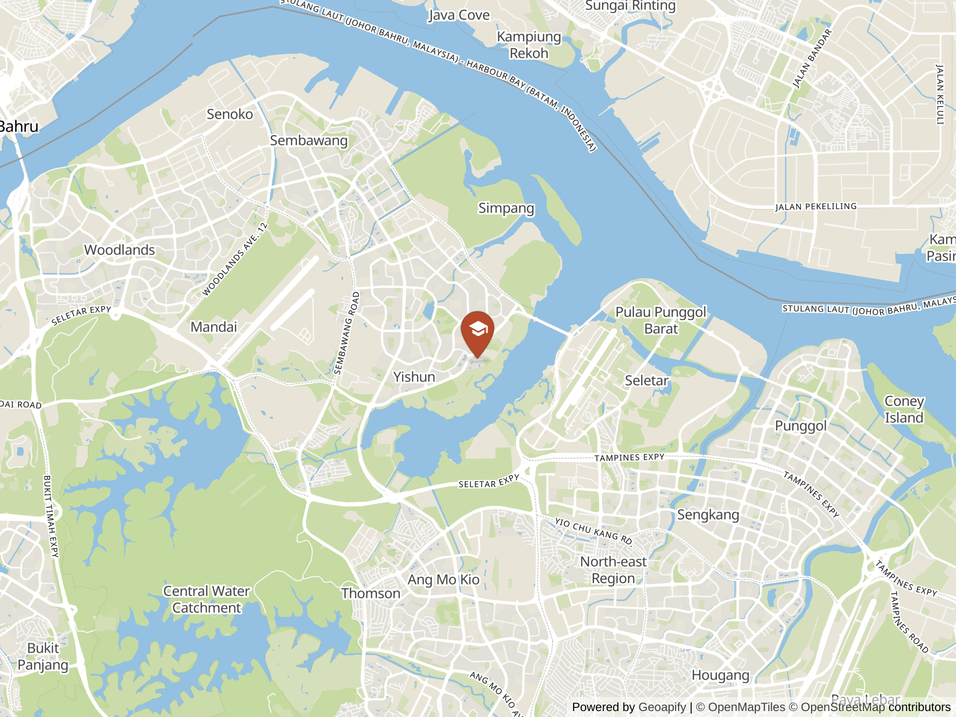 XCL World Academy, Singapore 지도