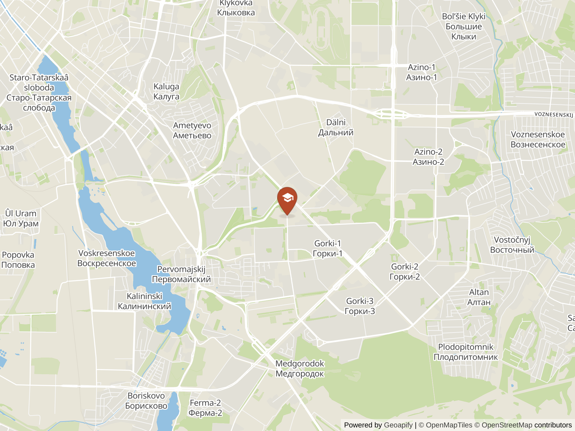 Map of International School of Kazan