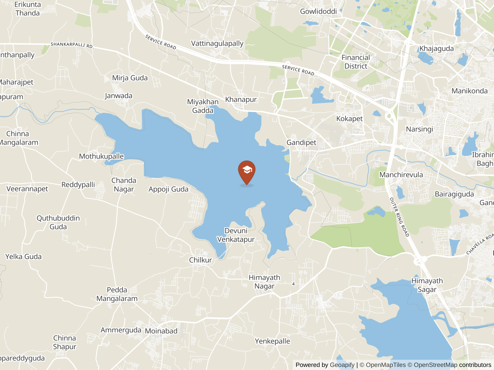 Map of Sreenidhi International School