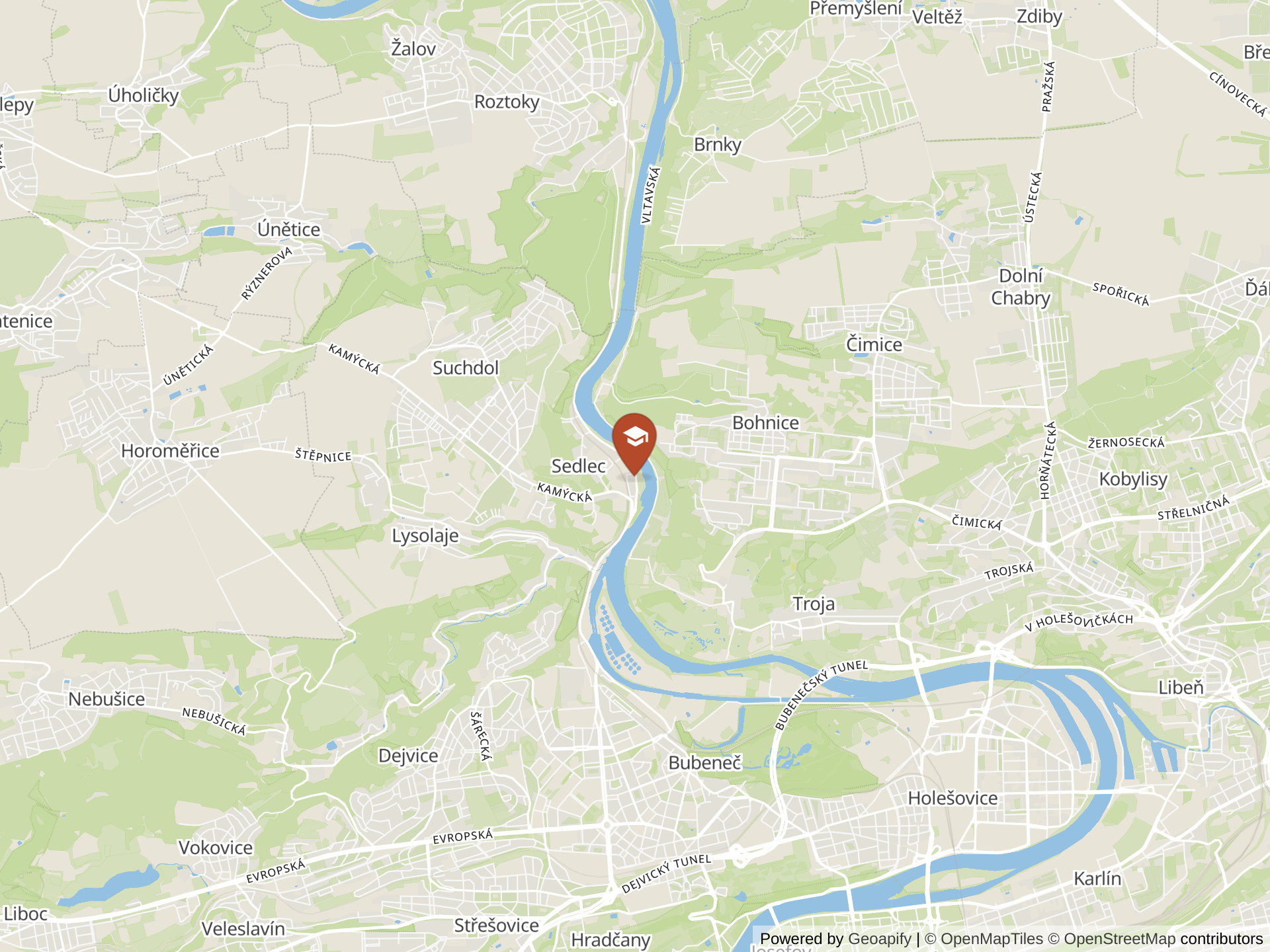 Map of Riverside School