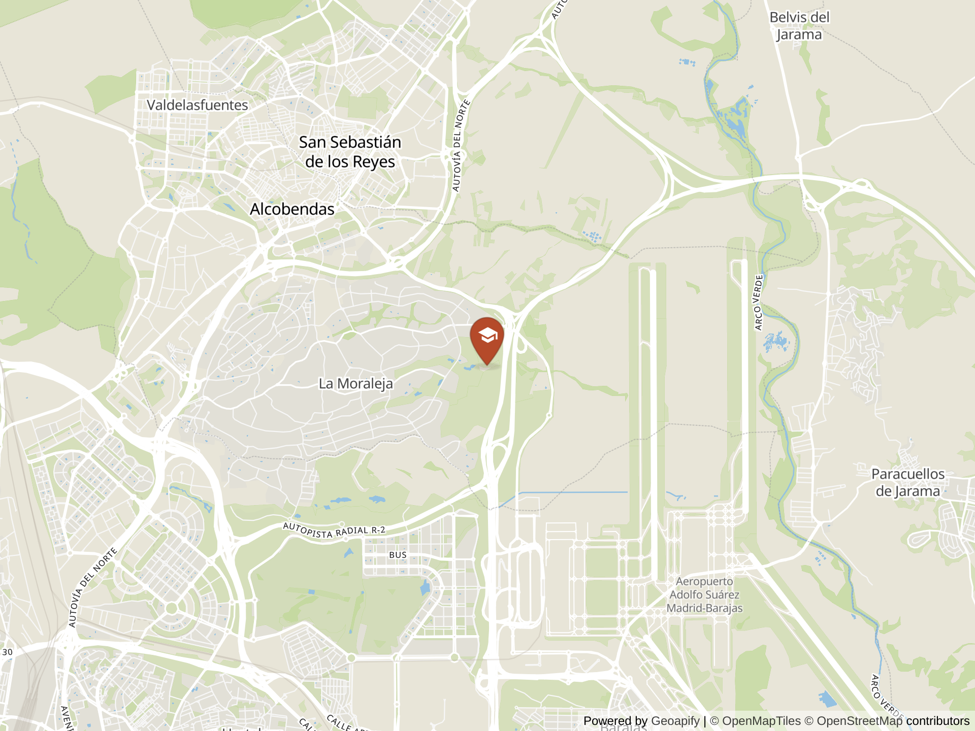 Mapa de Scandinavian School of Madrid