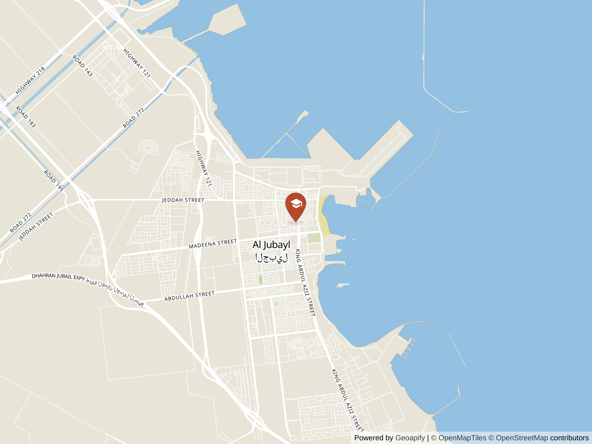 Map of Jubail International School