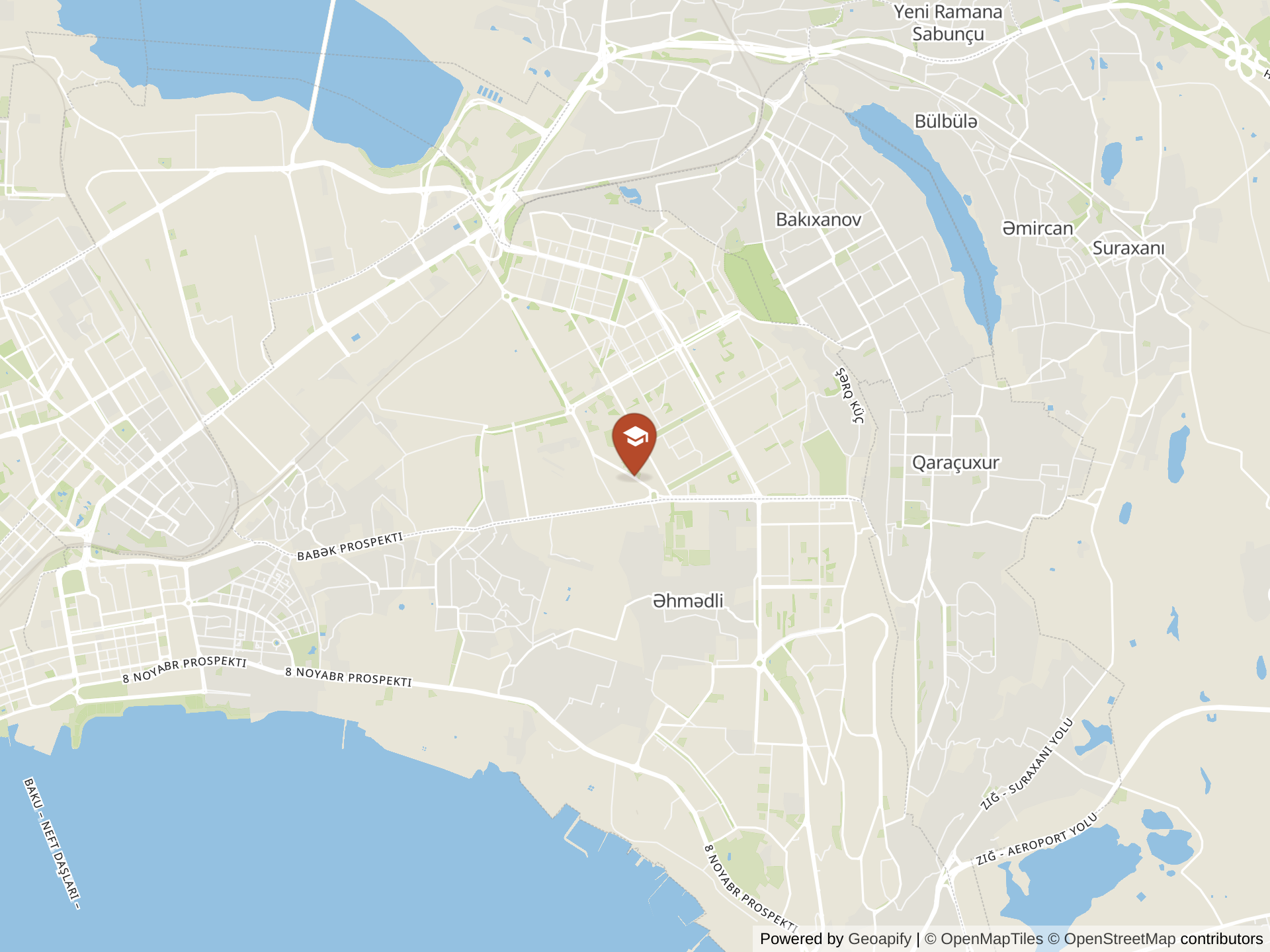 Map of Azerbaijan British College