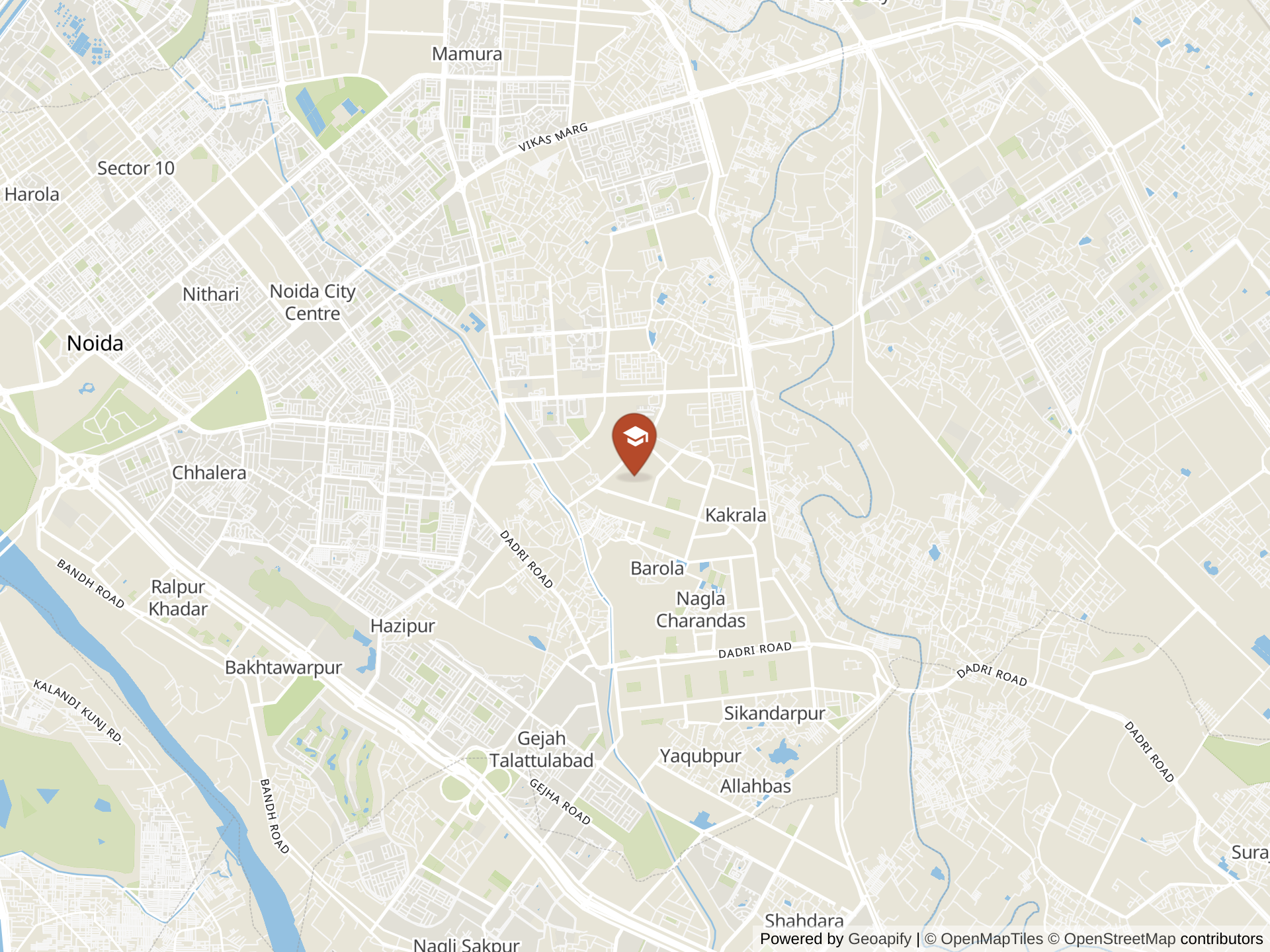 Map of Pathways School Noida