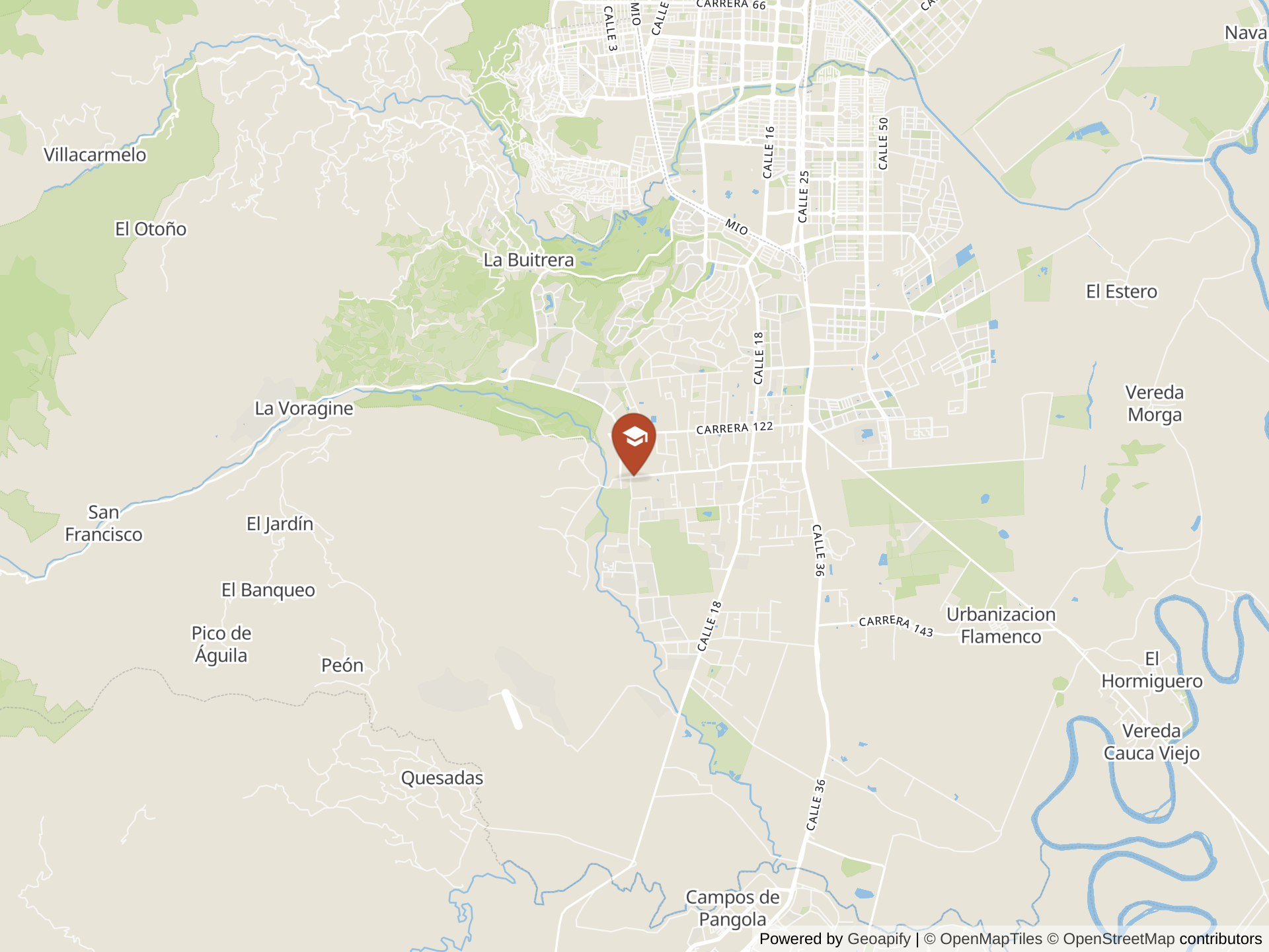Map of Colegio Colombo Britanico