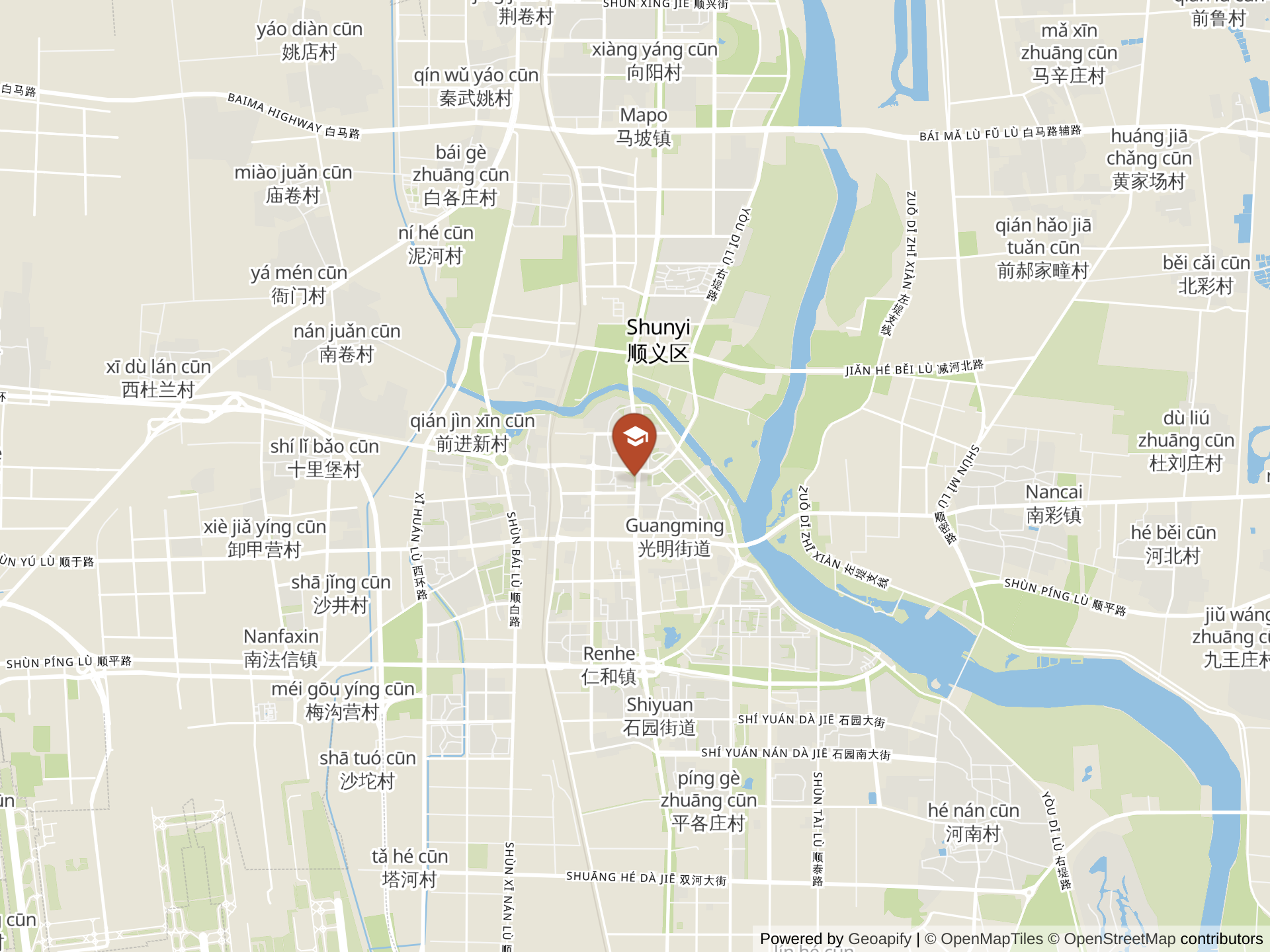 Map of Dulwich College Beijing