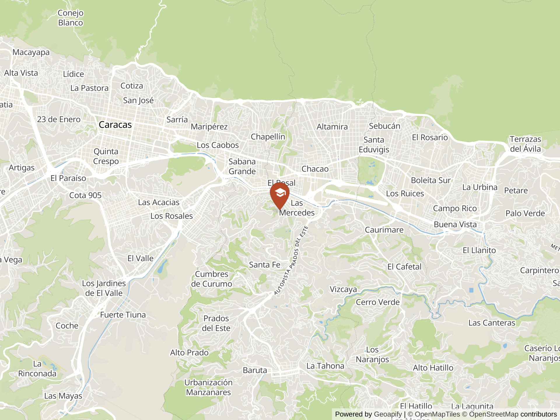 Map of Escuela Campo Alegre