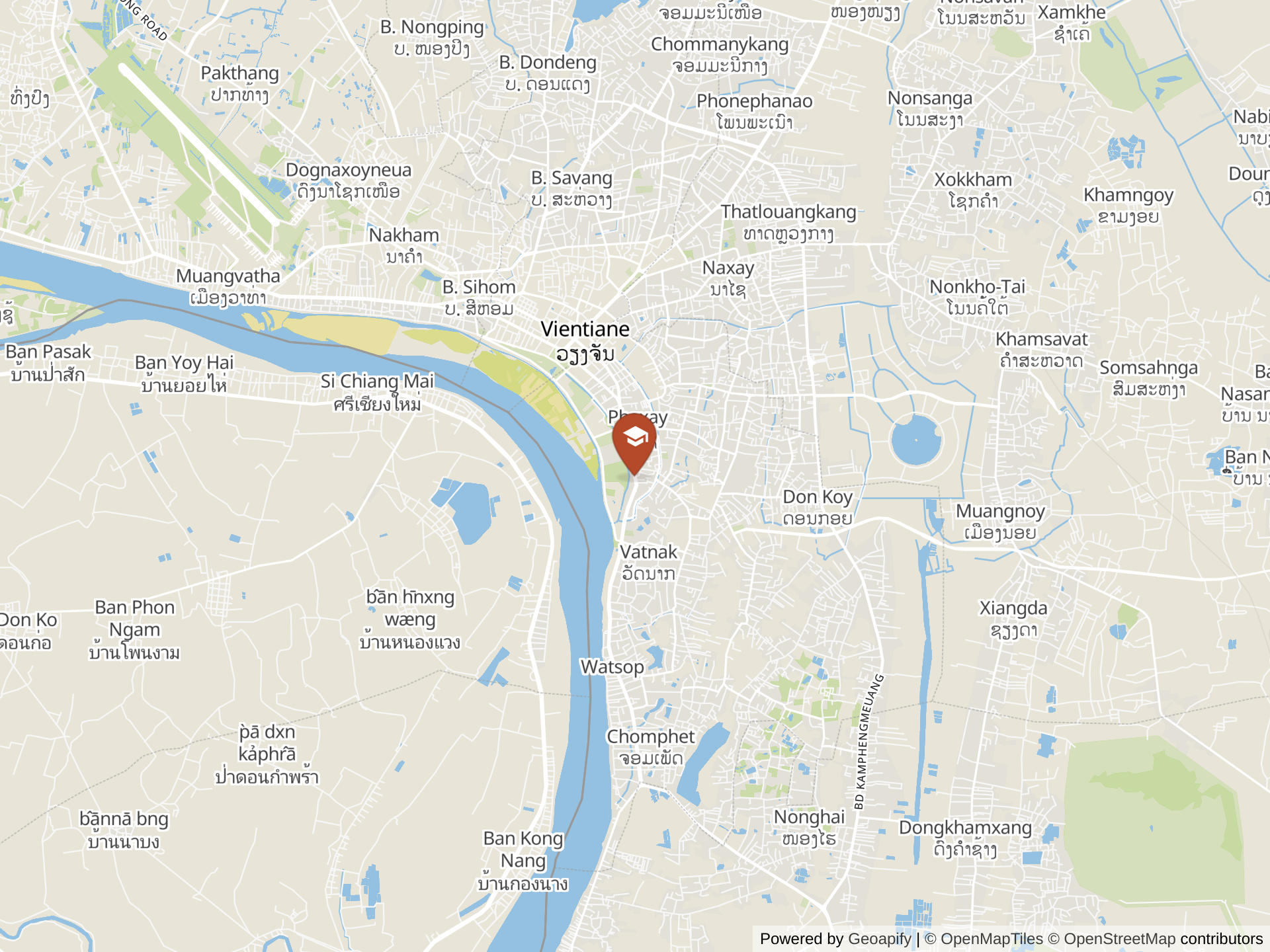 Map of Vientiane International School