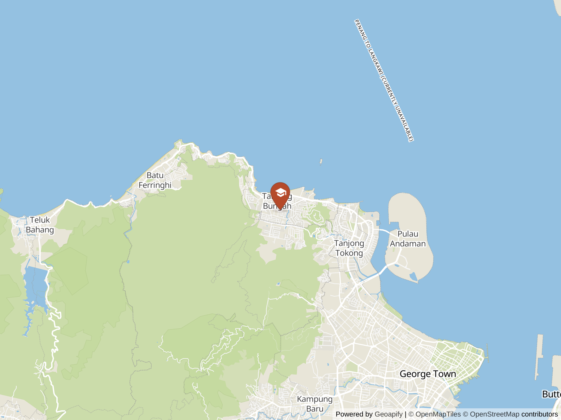 Map of Tenby Schools Penang