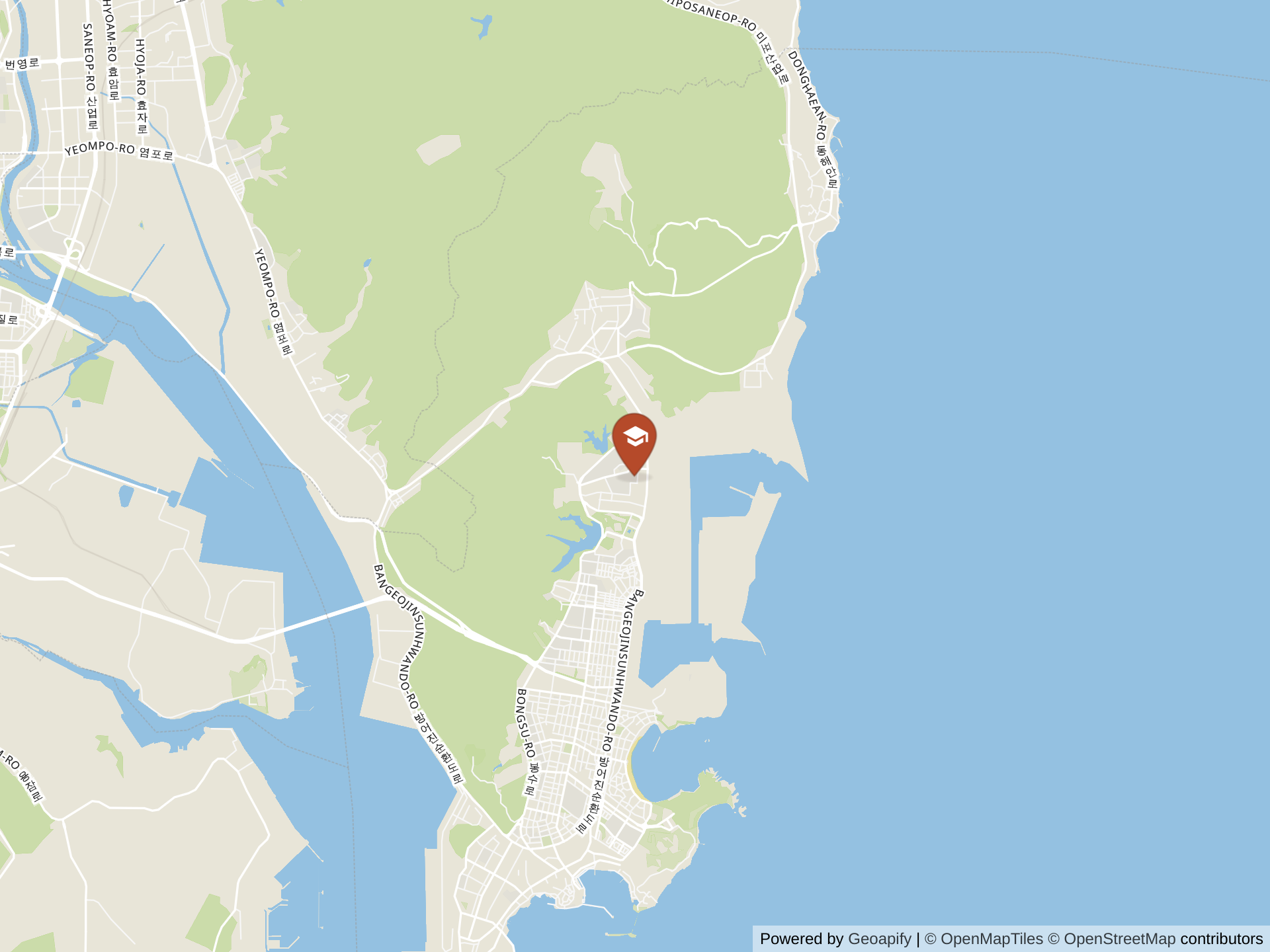 Map of Ulsan Hyundai International School