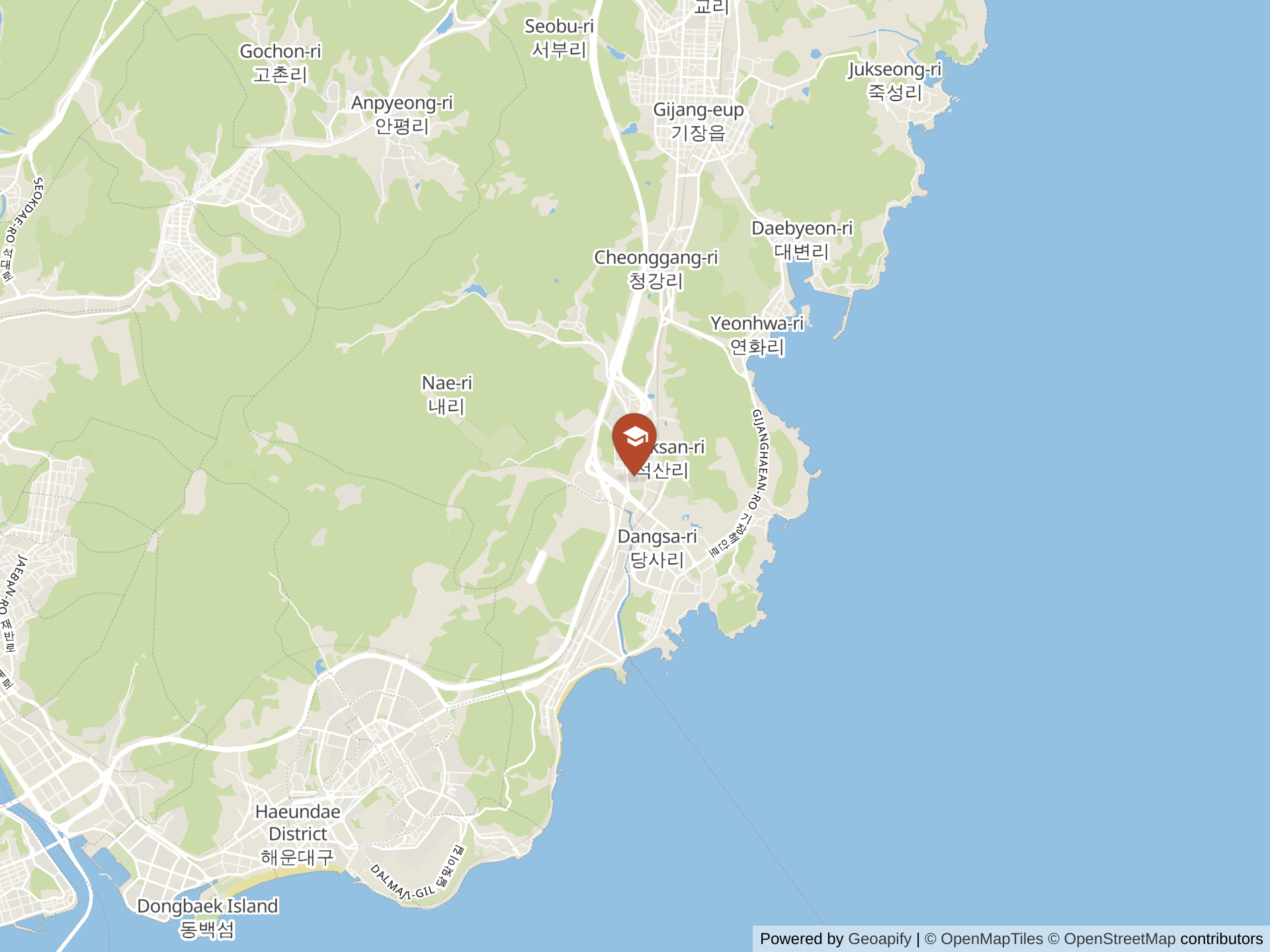 Map of International School of Busan