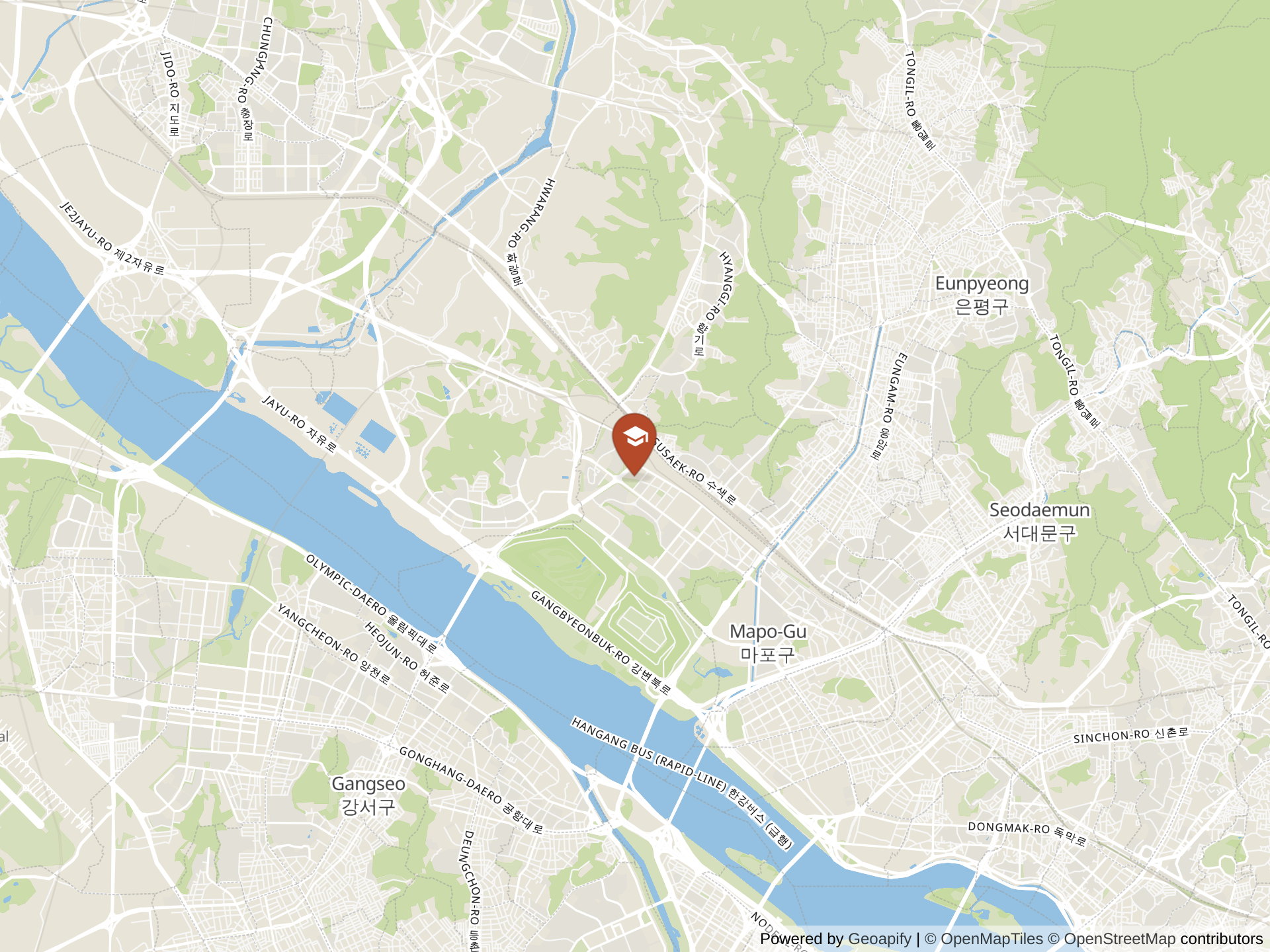 Map of Dwight School Seoul