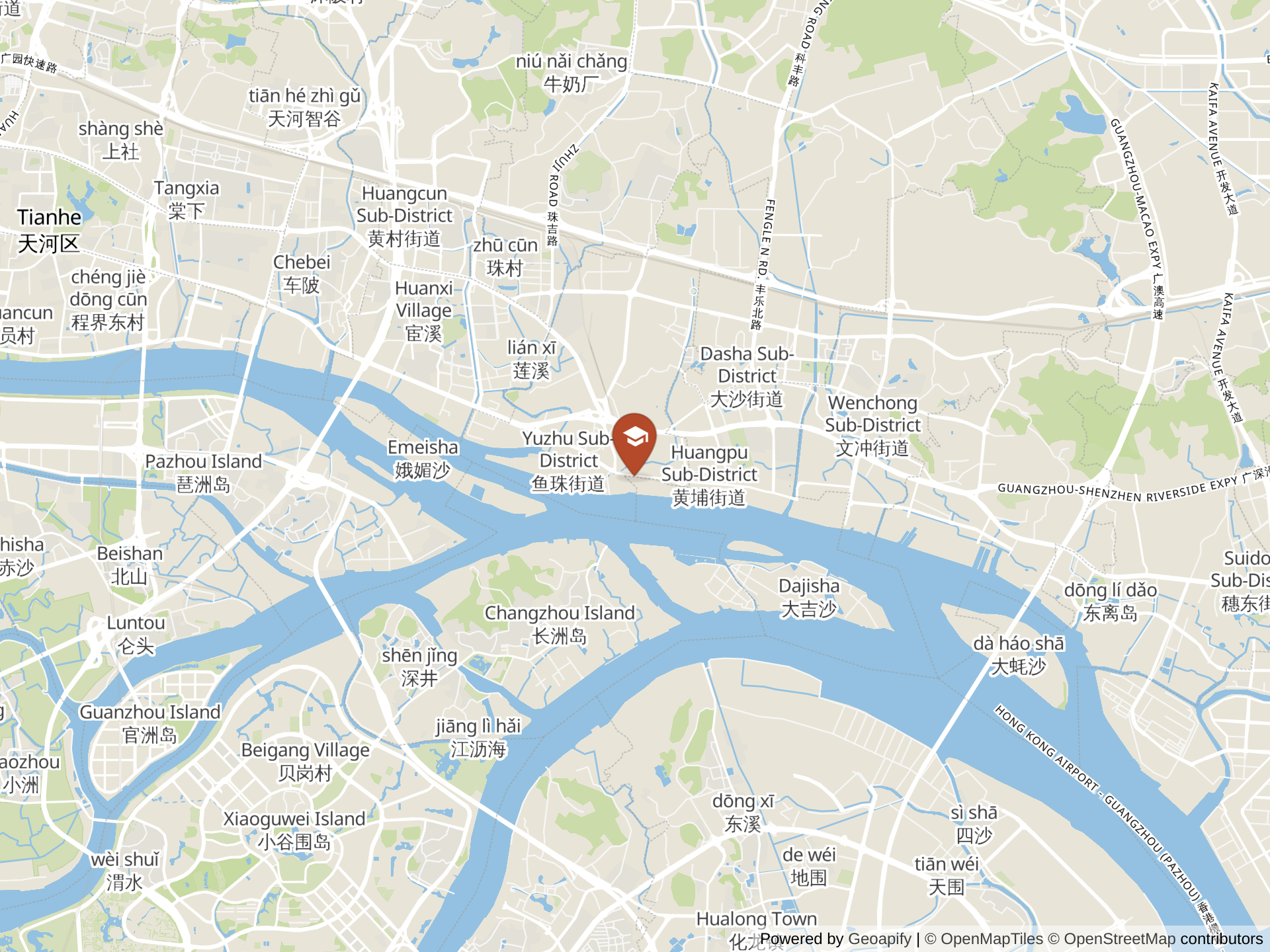Map of ULink College Guangzhou