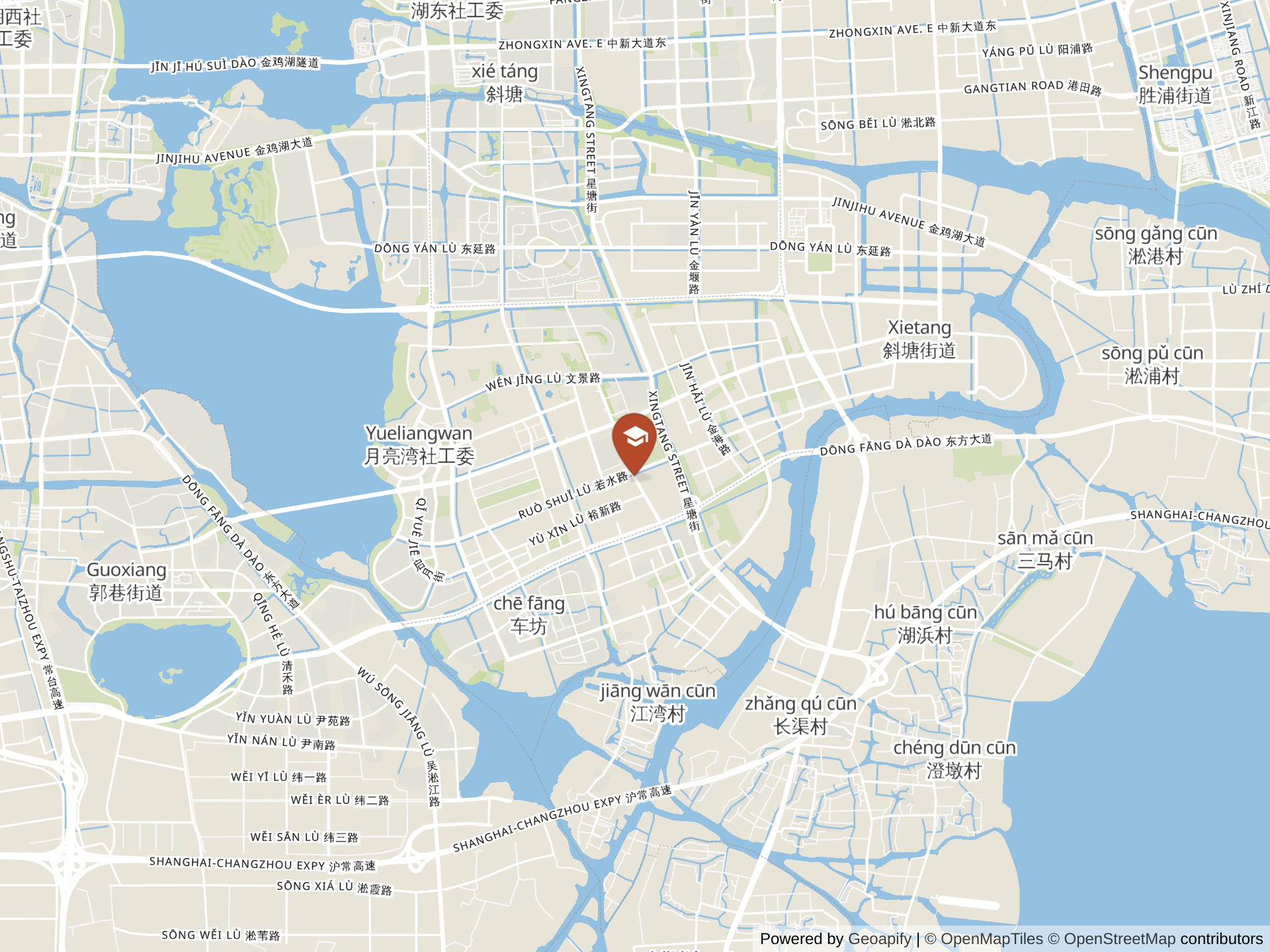 Map of Ulink High School of Suzhou Industrial Park