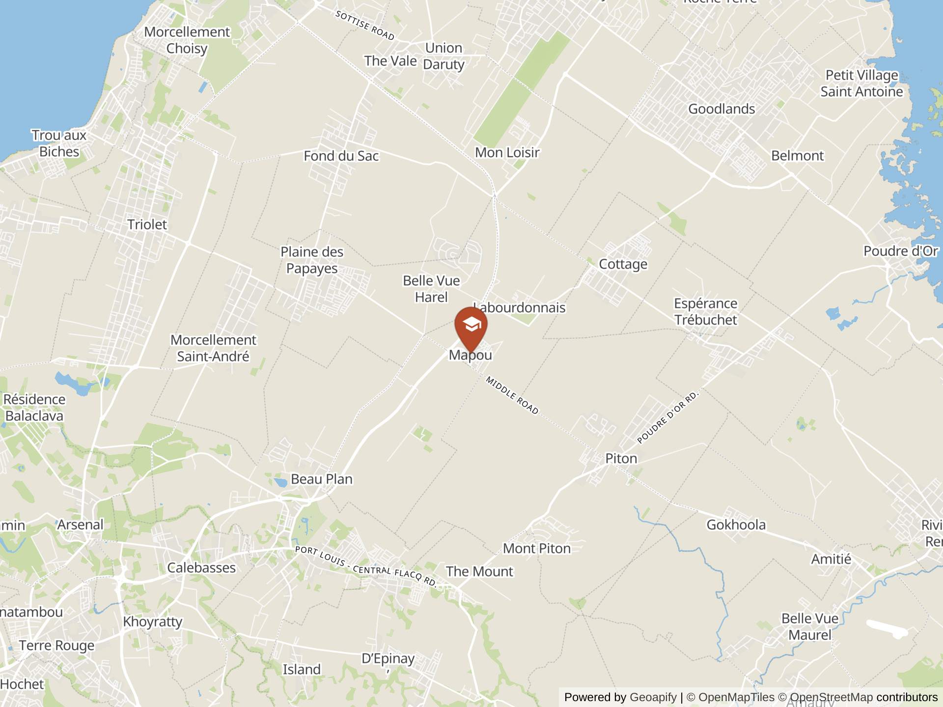 Map of Northfields International High School