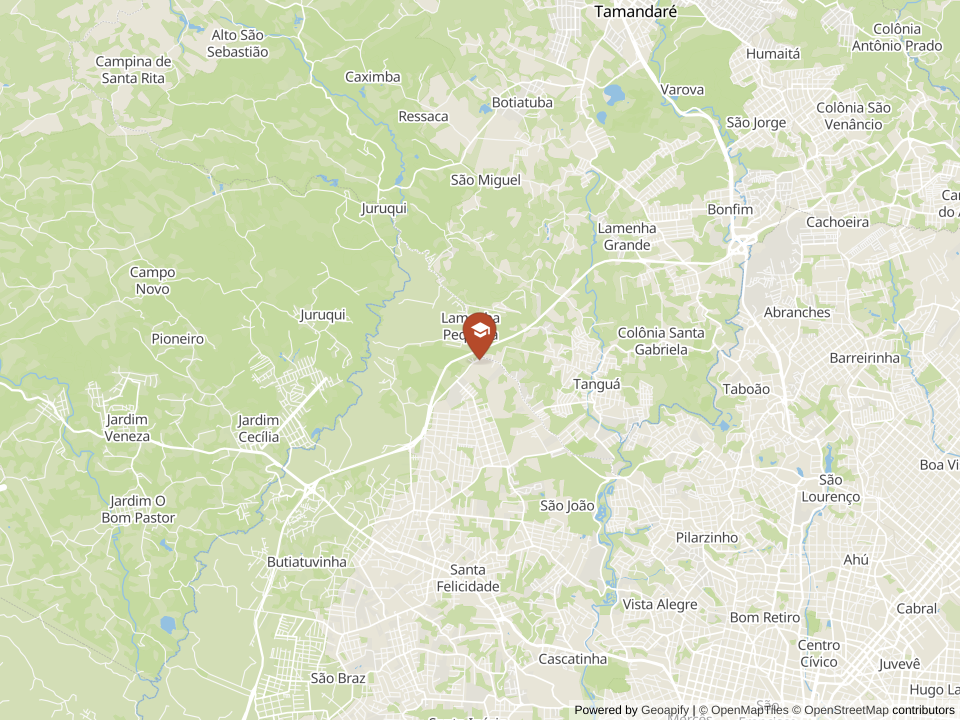 Map of International School of Curitiba