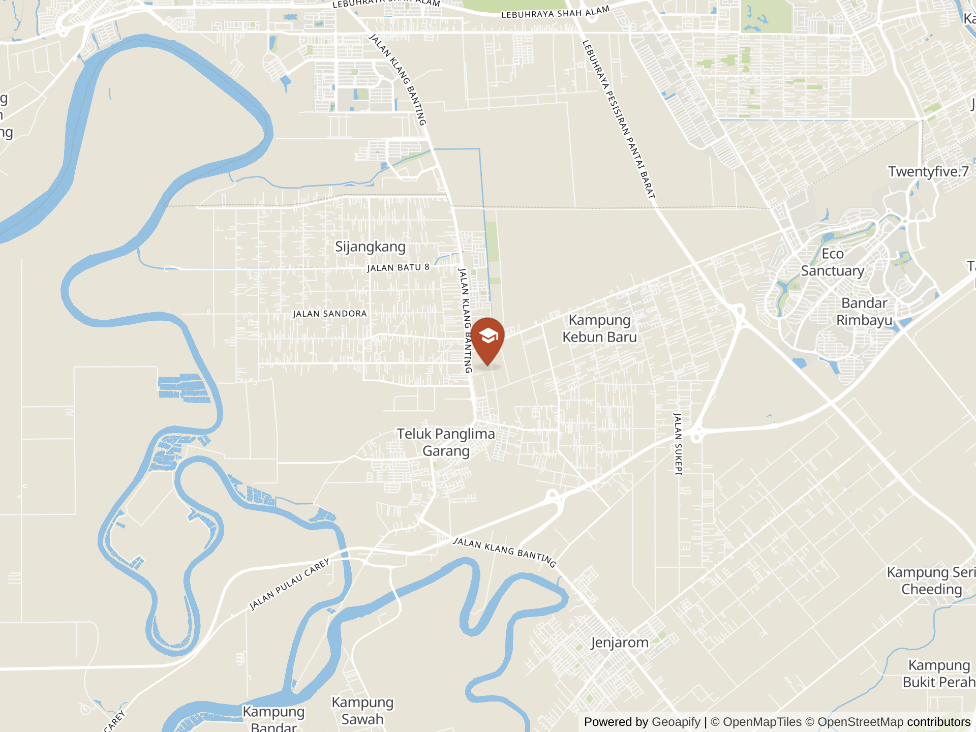 Map of Oasis International School - Kuala Lumpur
