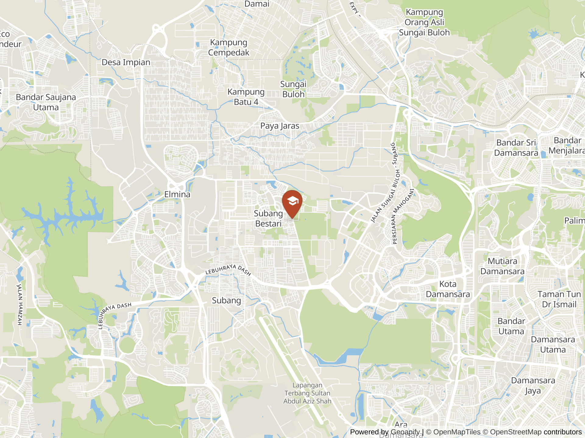 Map of HELP International School