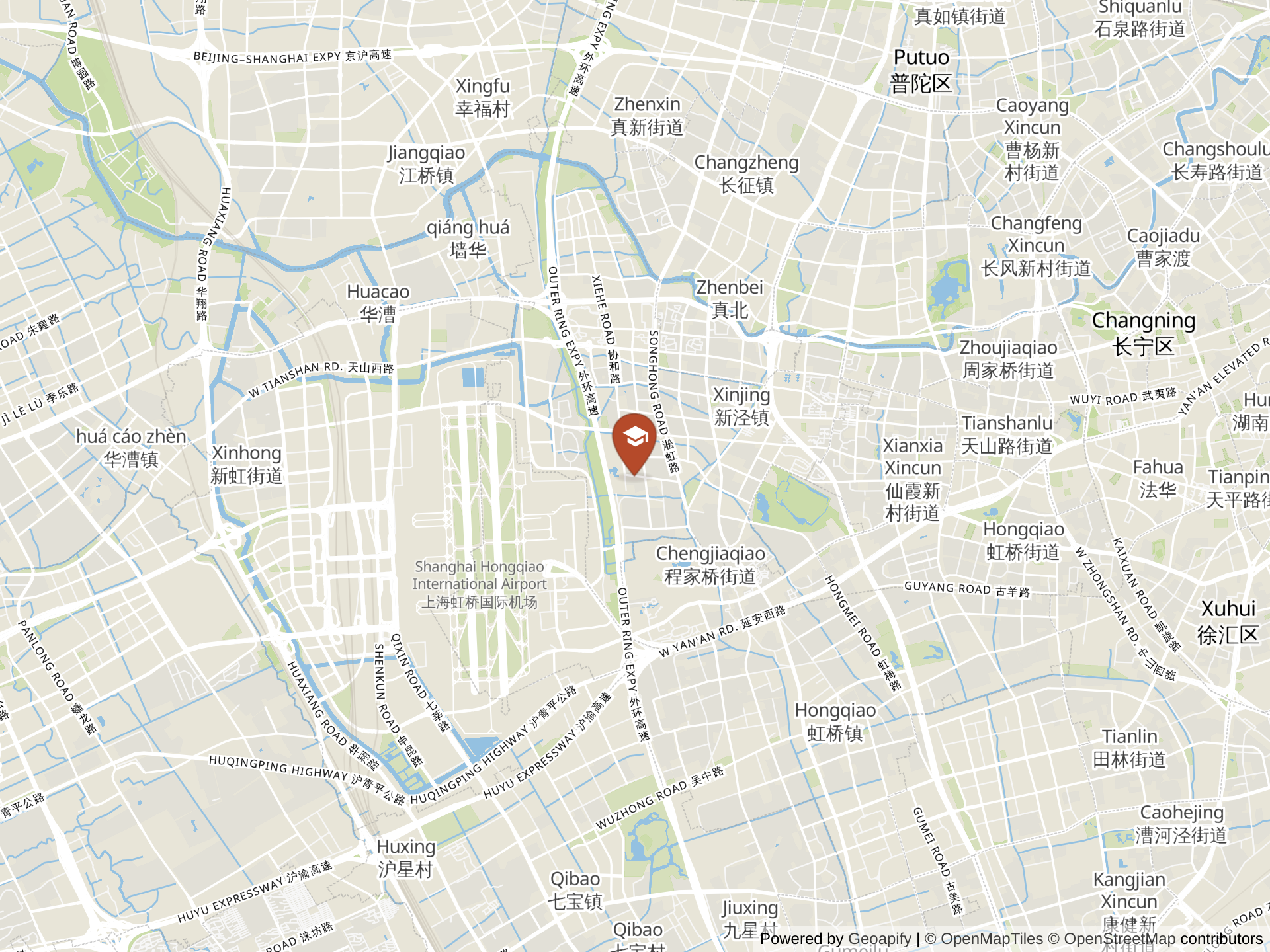 Map of Dulwich College Shanghai Puxi
