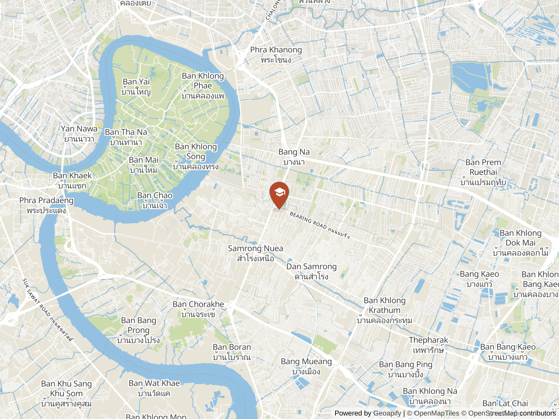 Map of St Andrews International School, Bang Na