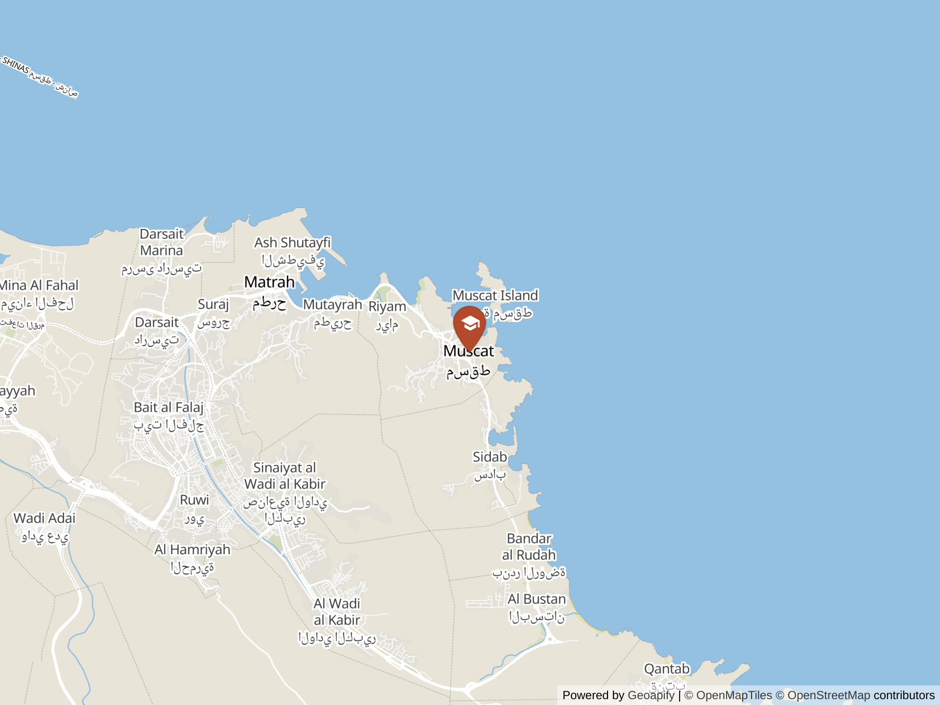 Map of Al Raneem International Private School