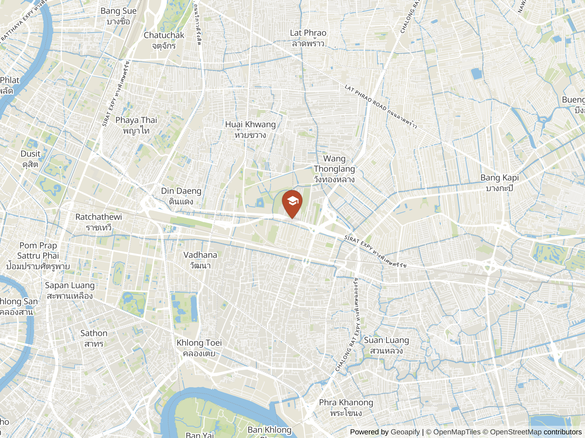 Map of Shrewsbury International School, Bangkok City Campus