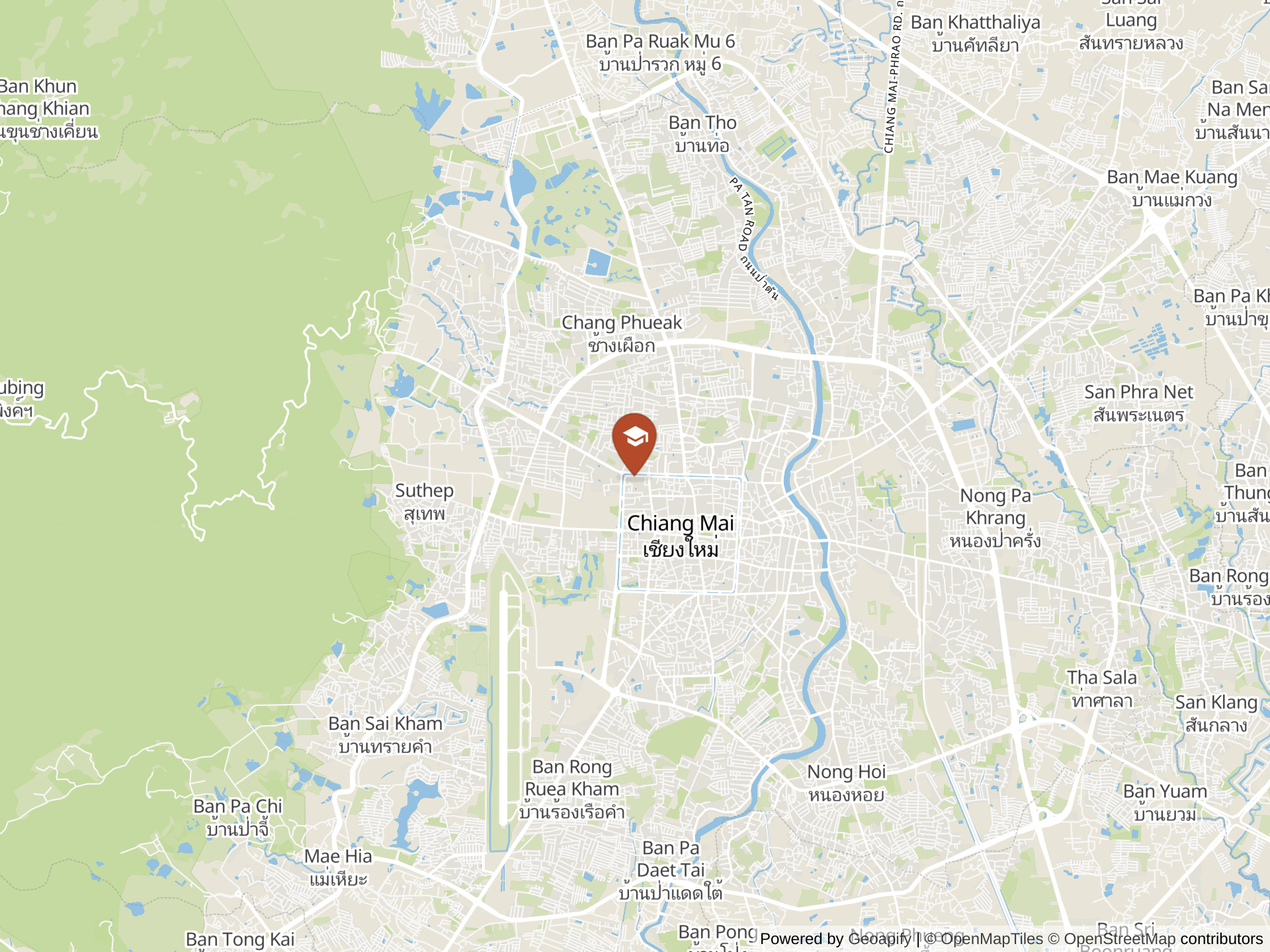 Map of Singapore International School, Chiangmai