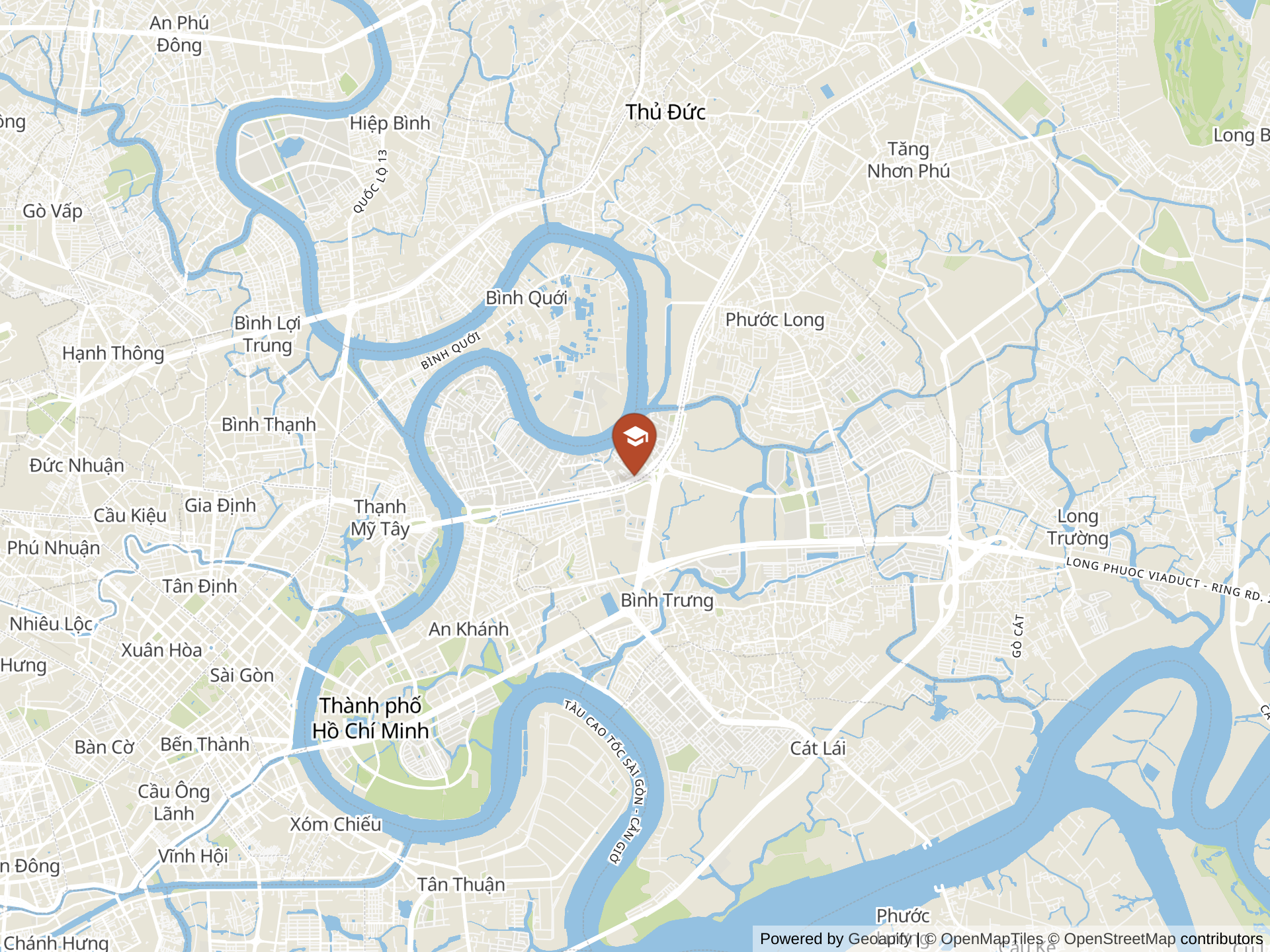 Map of Anne Hill International School