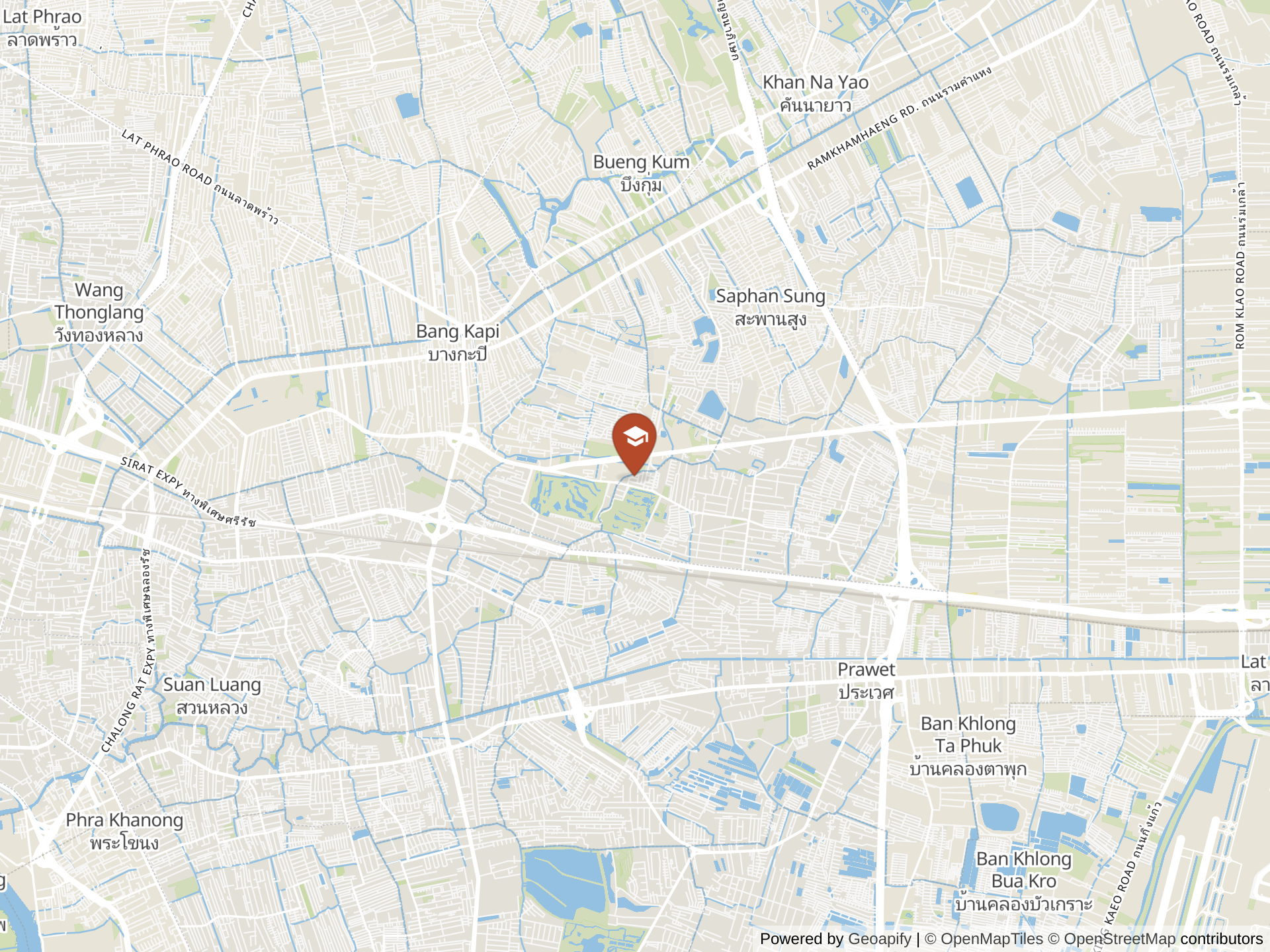 Map of Wellington College International Bangkok