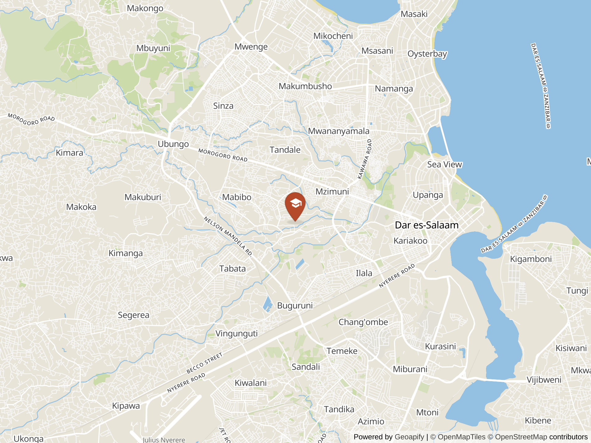 Map of Feza International School