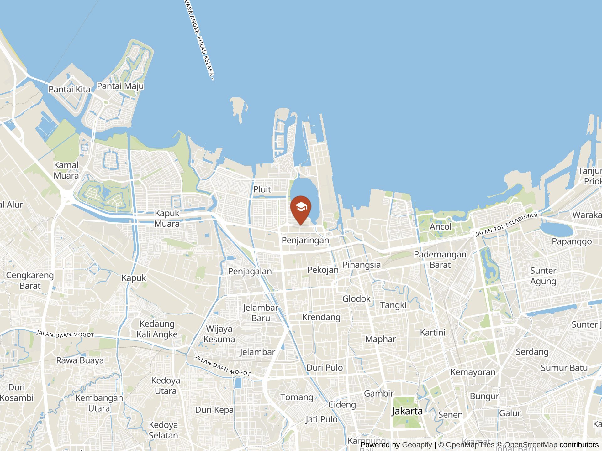 Map of Bina Tunas Bangsa School