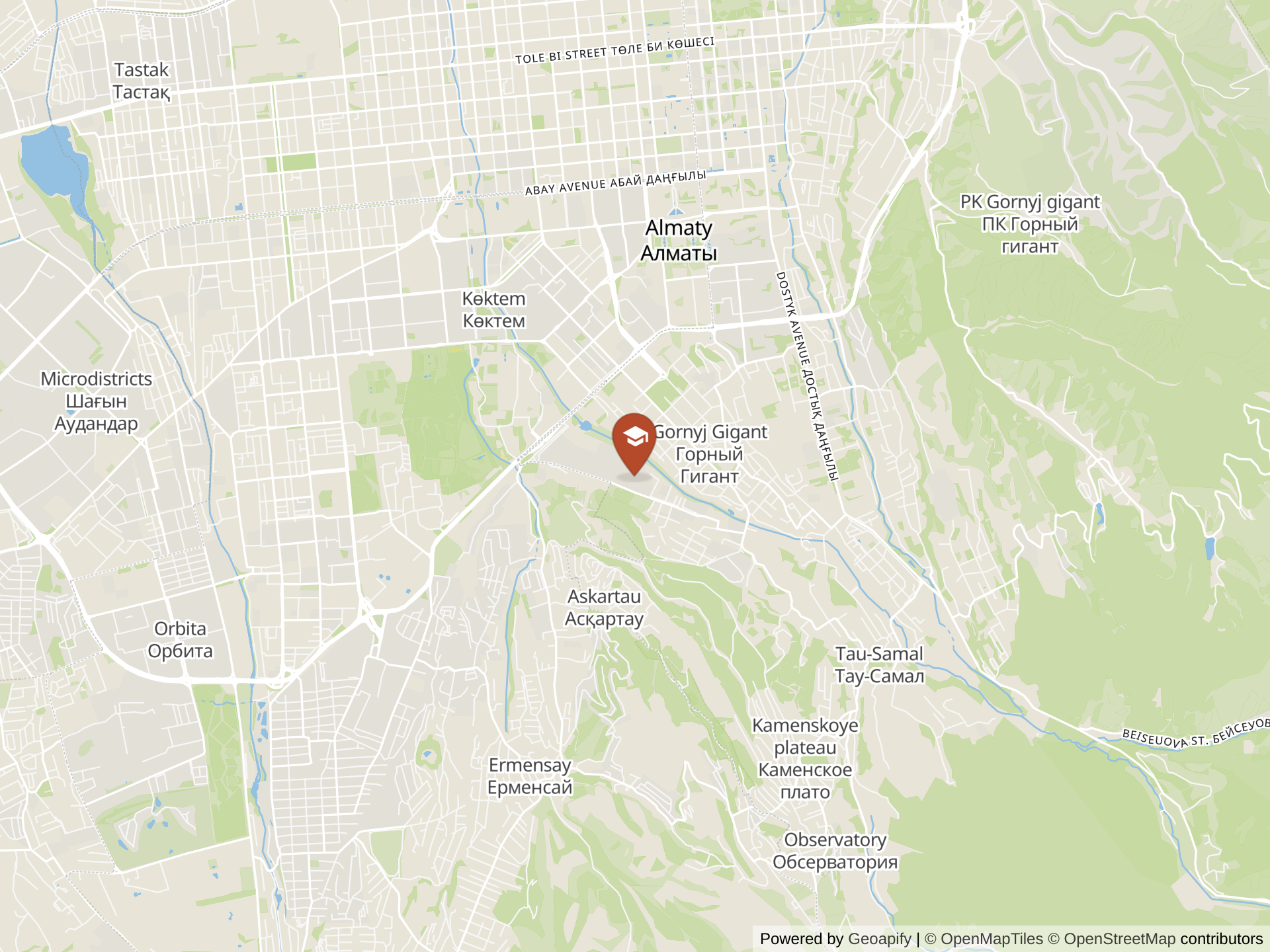 Map of Galaxy International School