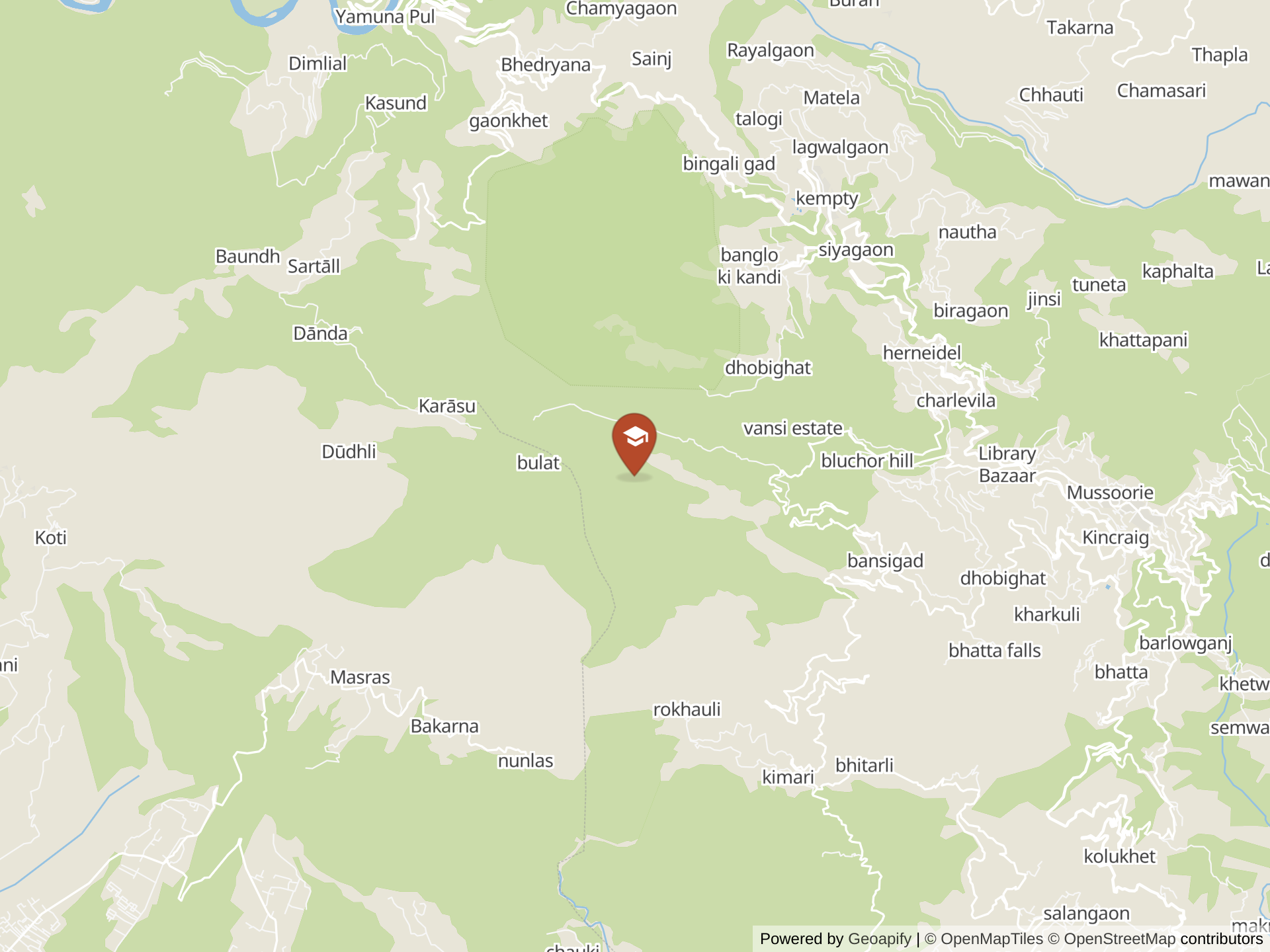 Map of Mussoorie International School
