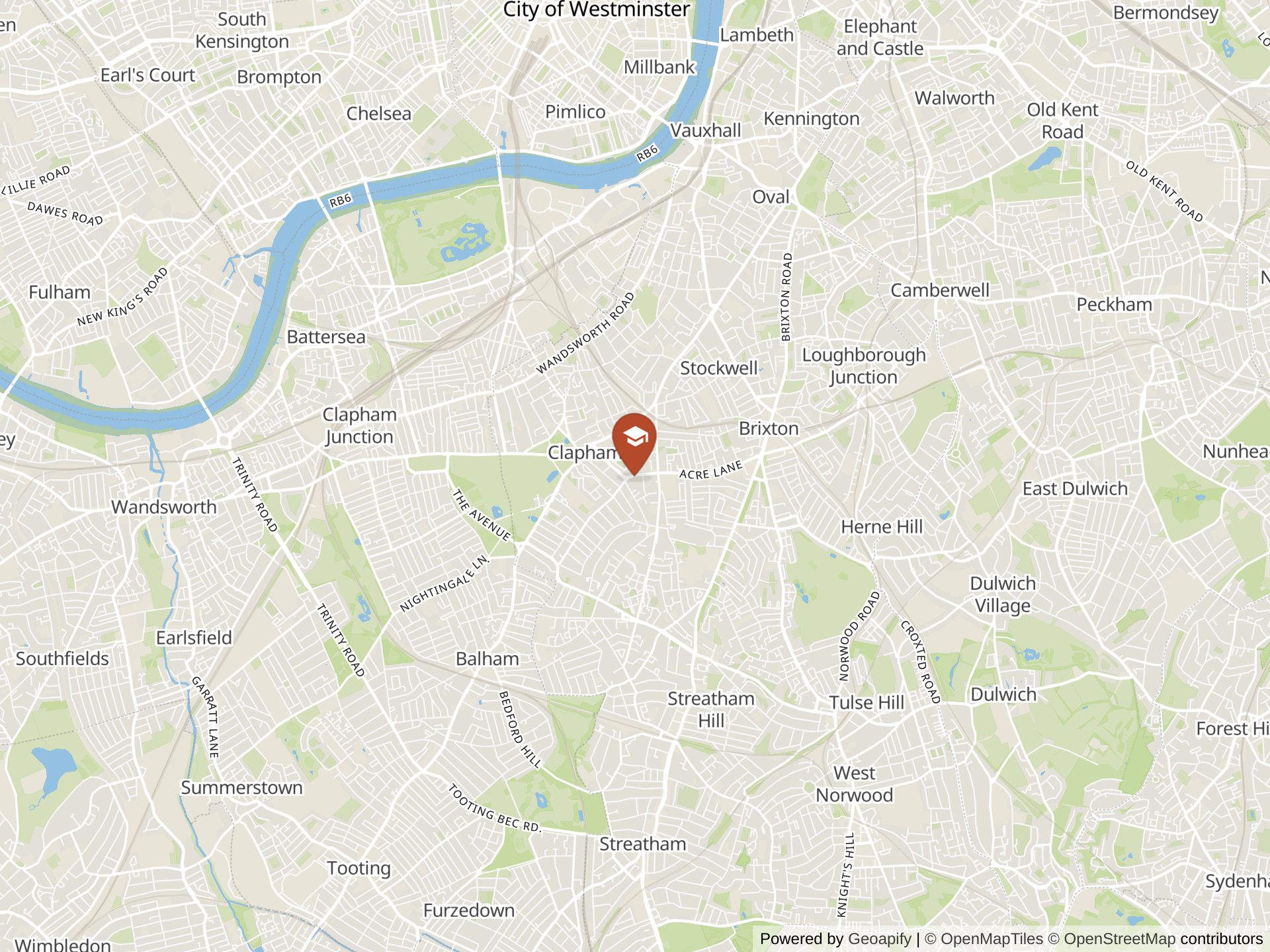 Map of The International British Online School