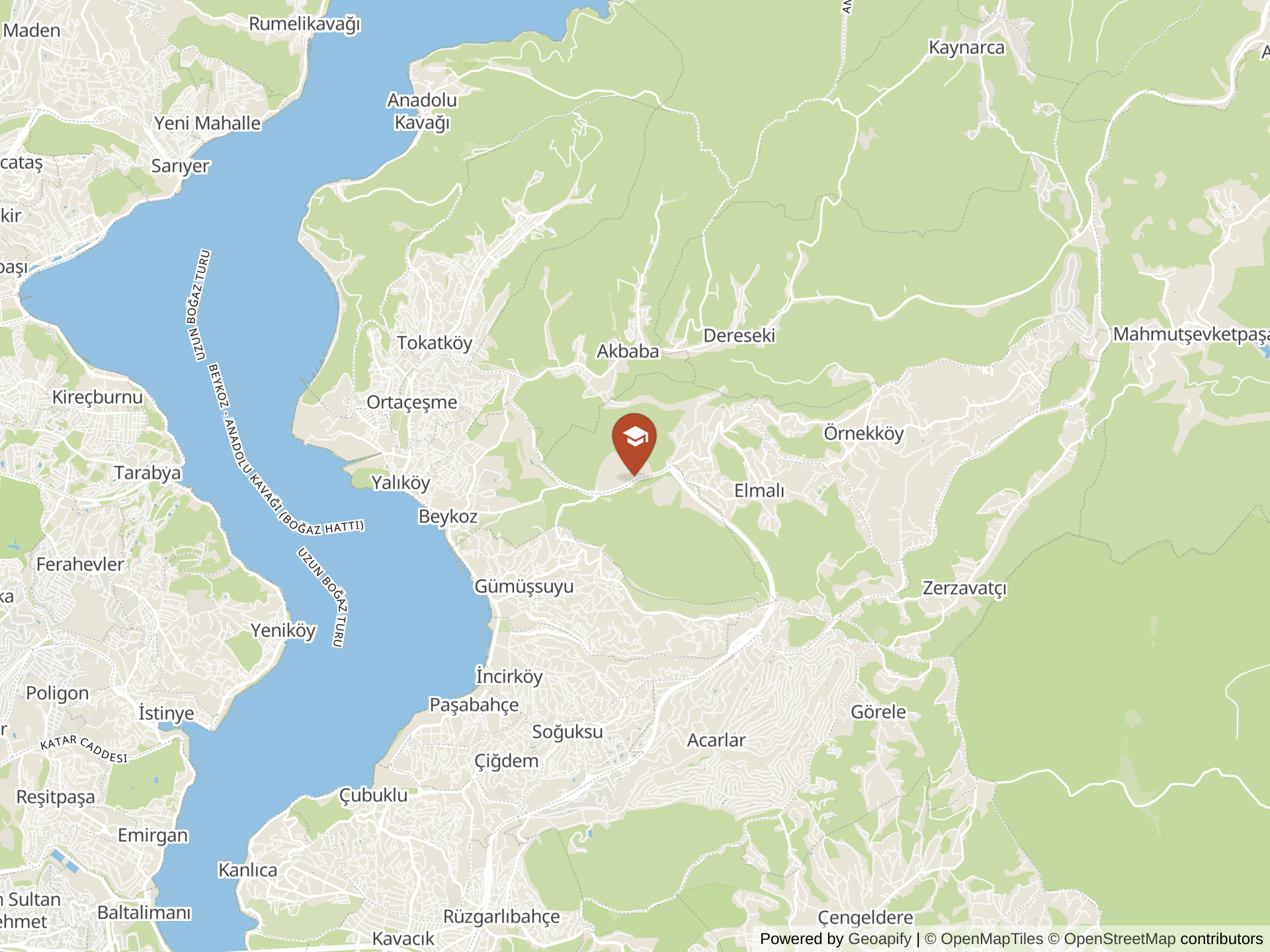 Map of NUN Okullari