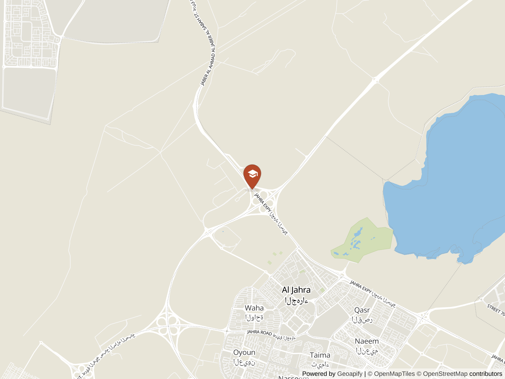 Map of Kuwait Bilingual School 2