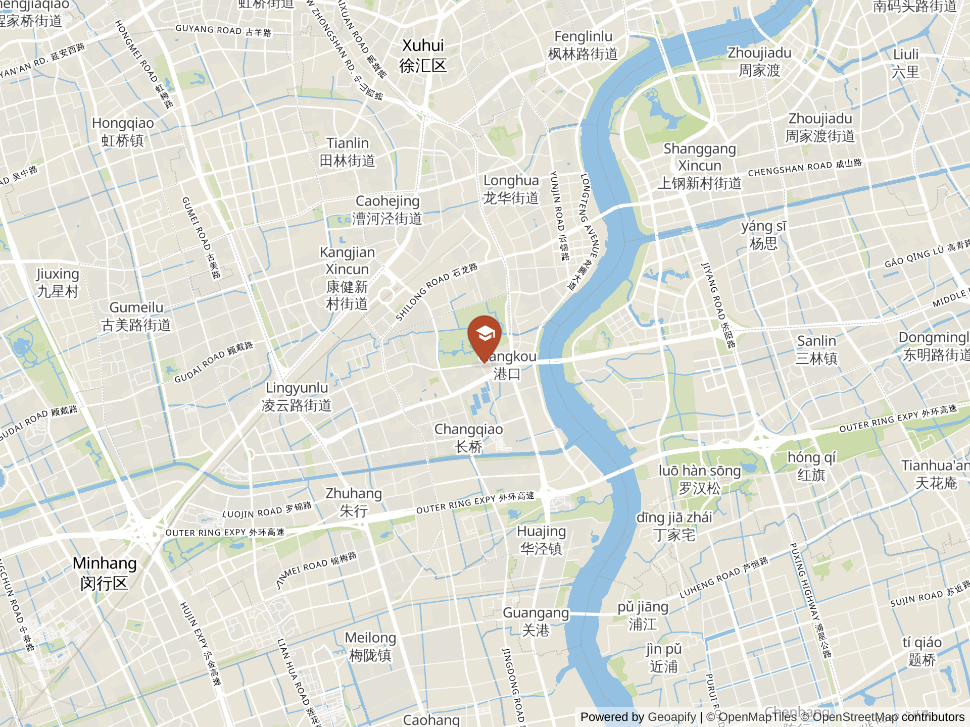 Map of Shanghai High School International Division