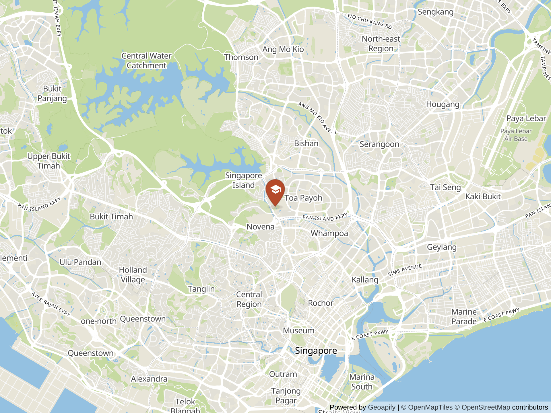 Map of St. Joseph's Institution International Elementary School
