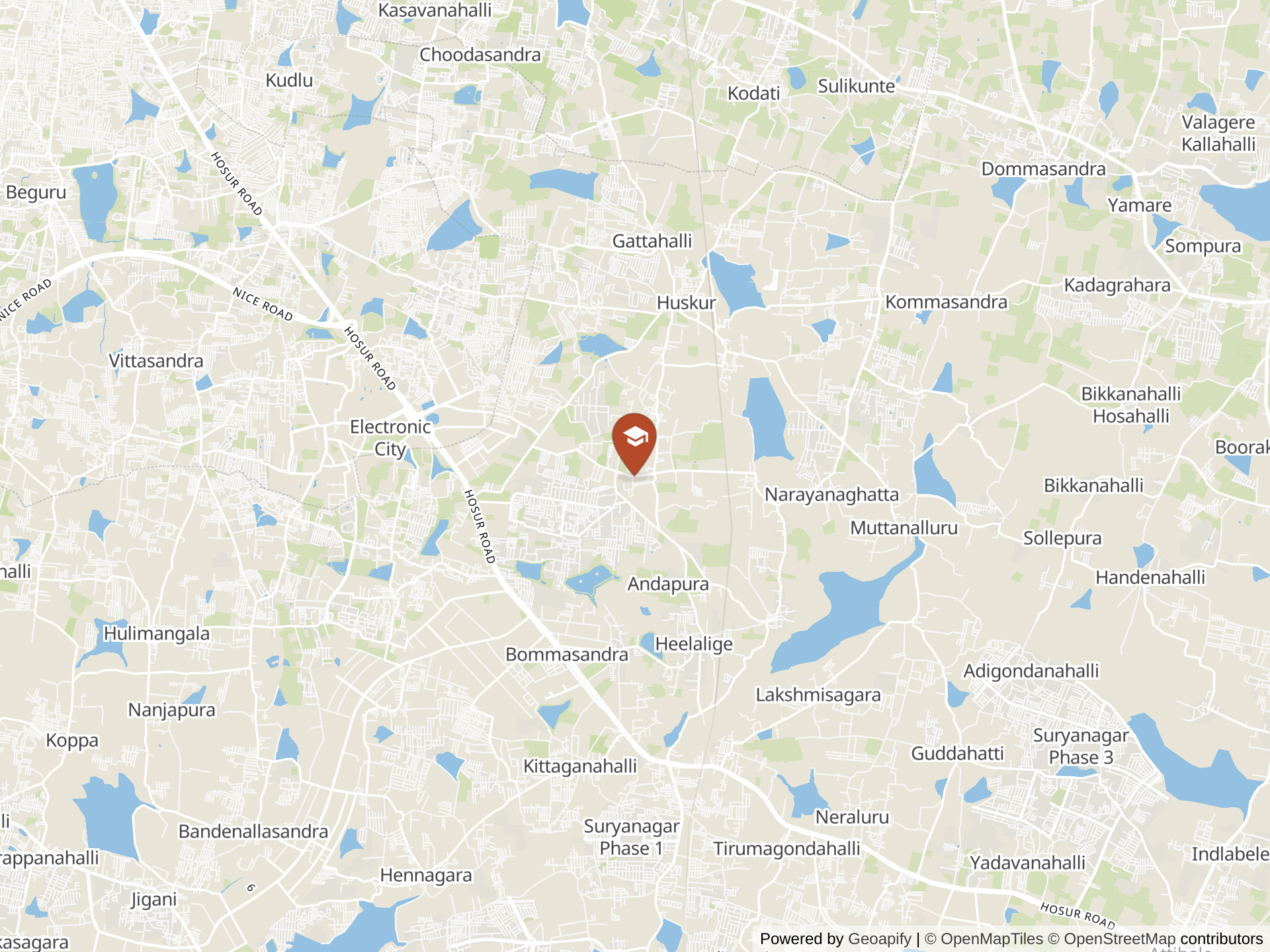 Ebenezer International School Bangalore地图