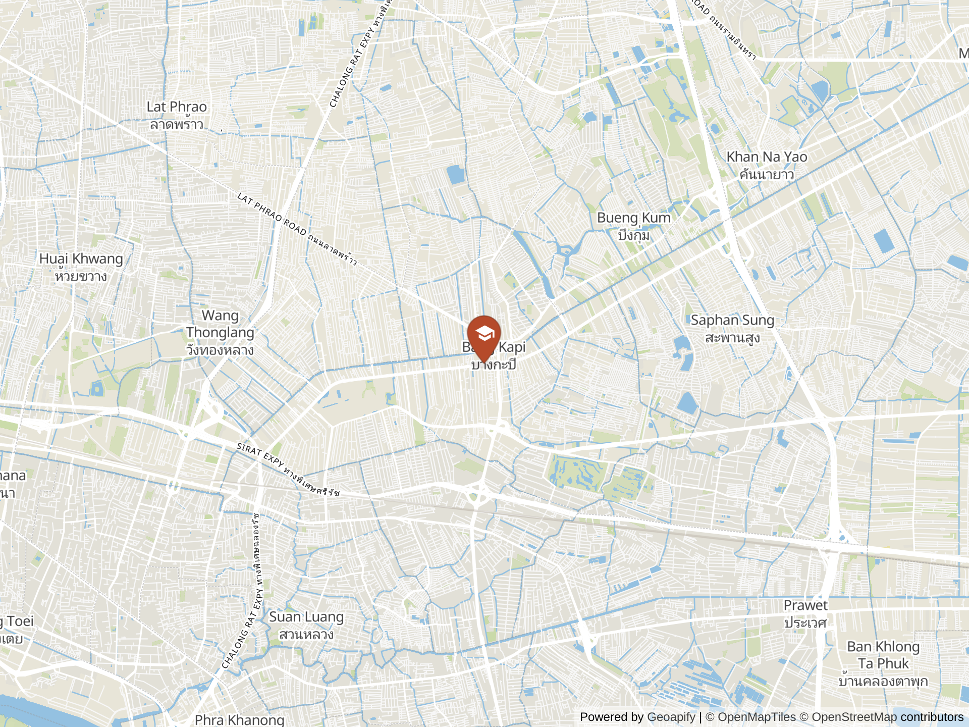 Map of British Mandarin International School
