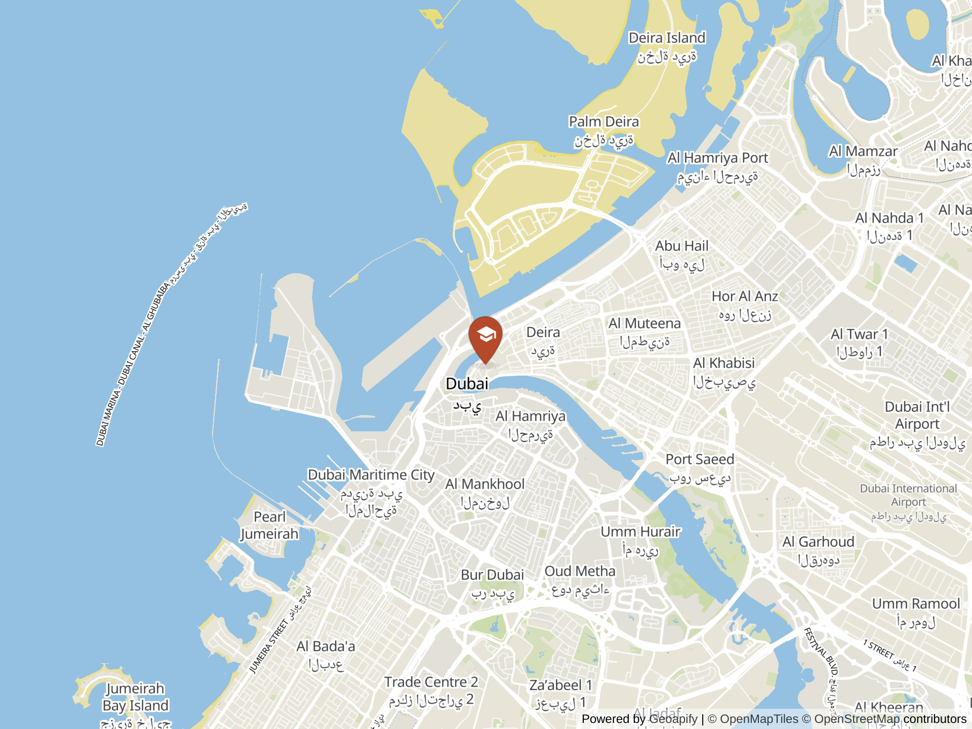 GEMS Al Khaleej International Schoolの地図