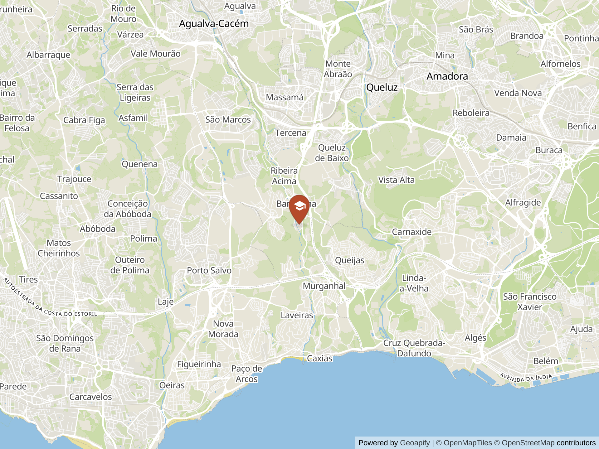 Map of Oeiras International School