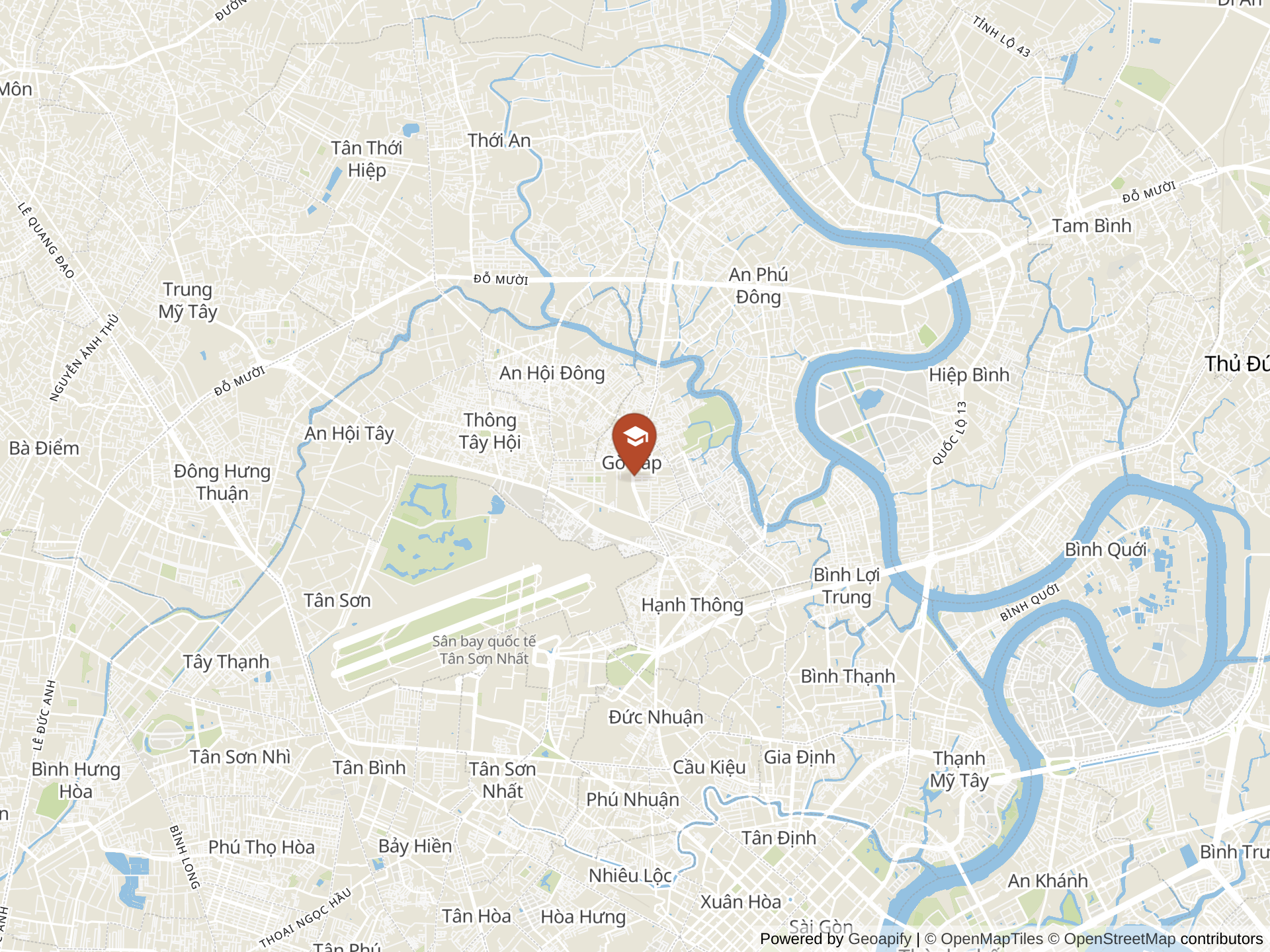 Map of US Vietnam Talent International School