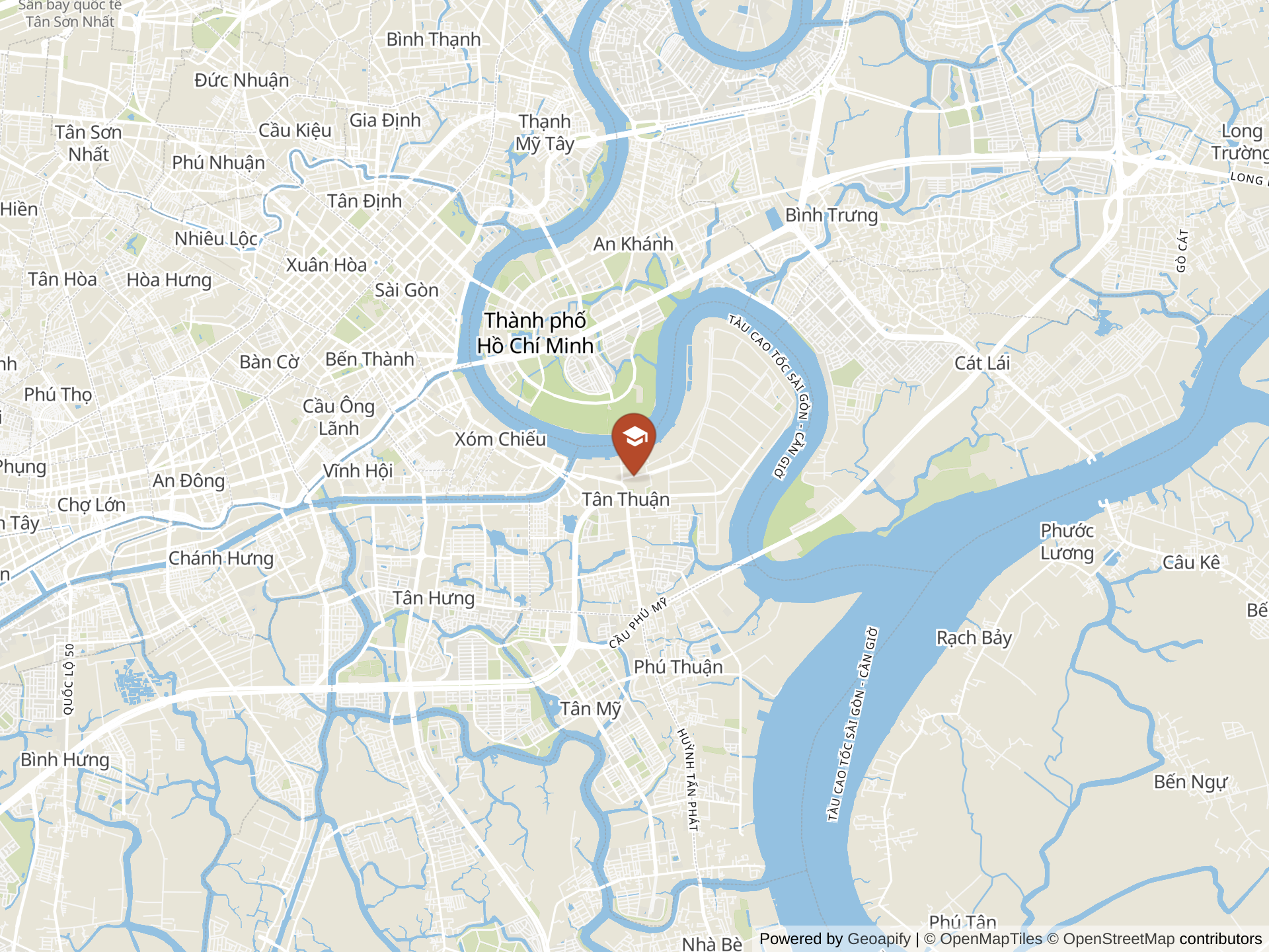 Map of Vinschool Golden River
