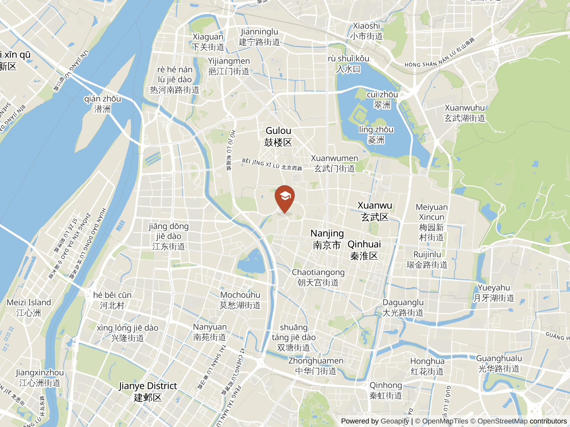 Map of HT Nanjing Impact Academy