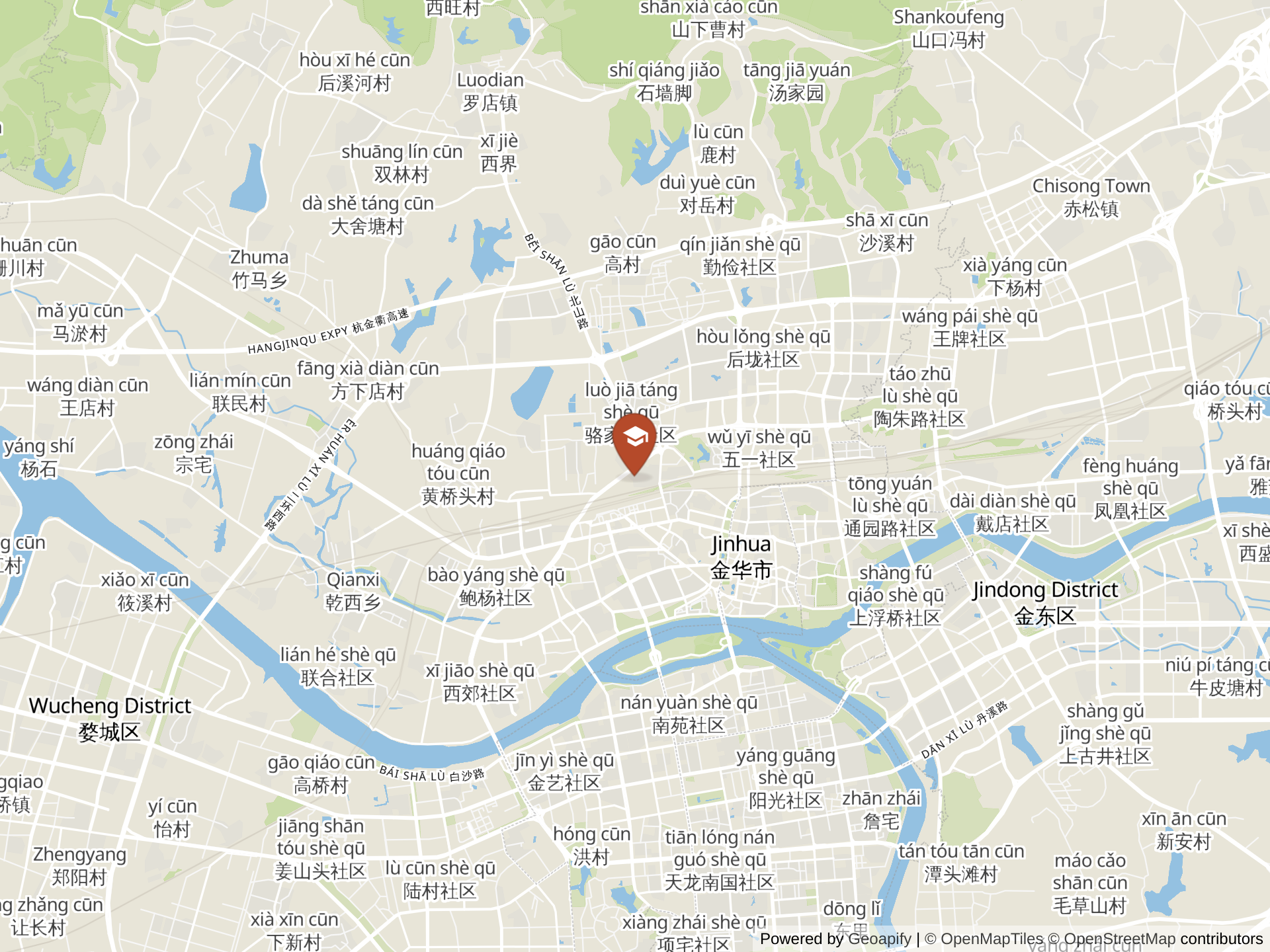 Map of New Oriental Academy Jinhua