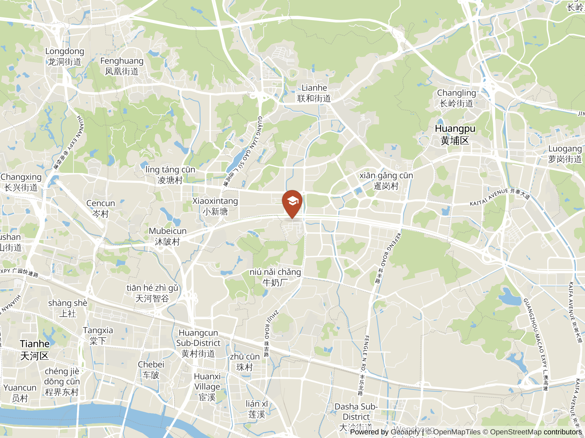 Map of ISA Science City International School